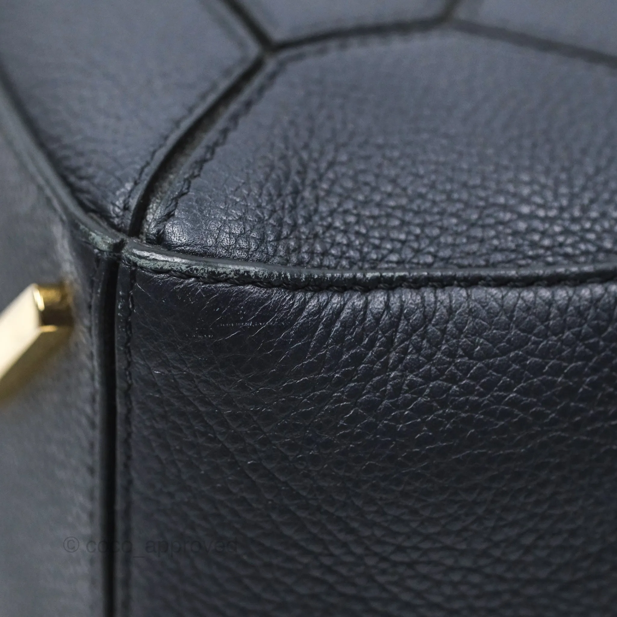 Loewe Medium Puzzle Bag Navy Calfskin Gold Hardware