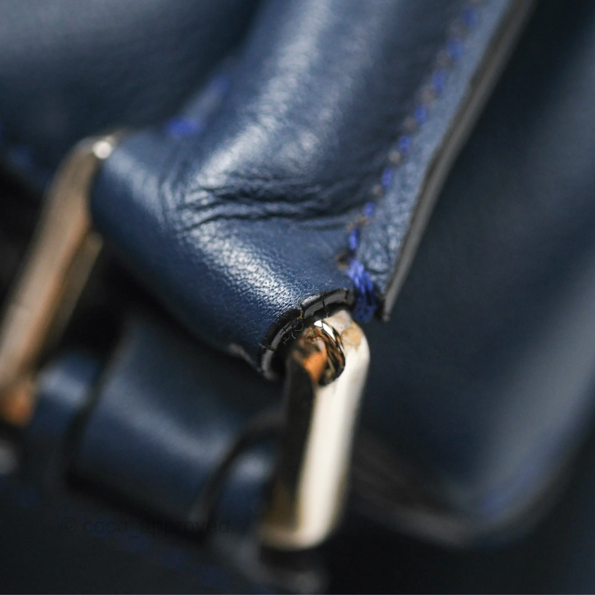 Loewe Medium Puzzle Bag Navy Calfskin