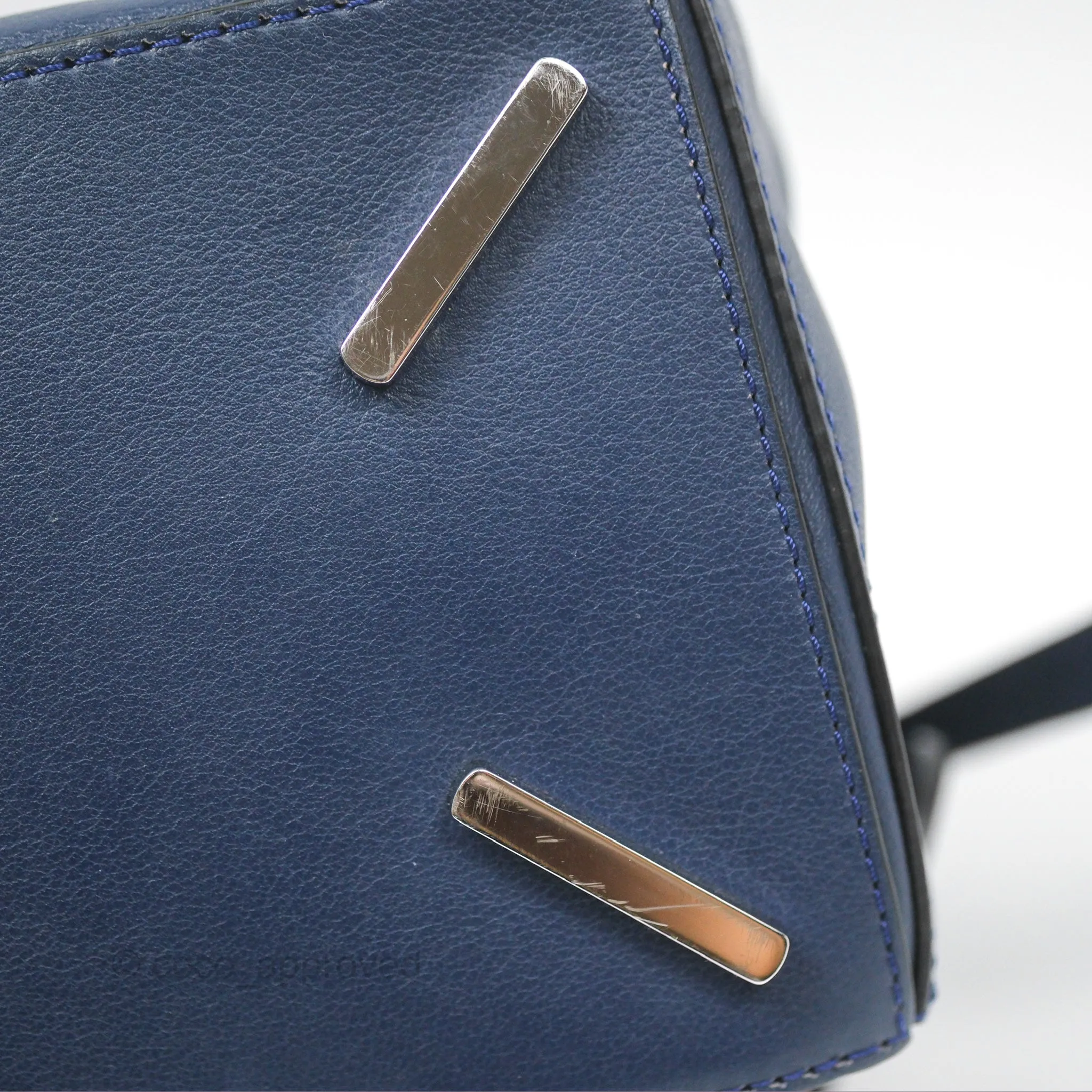 Loewe Medium Puzzle Bag Navy Calfskin