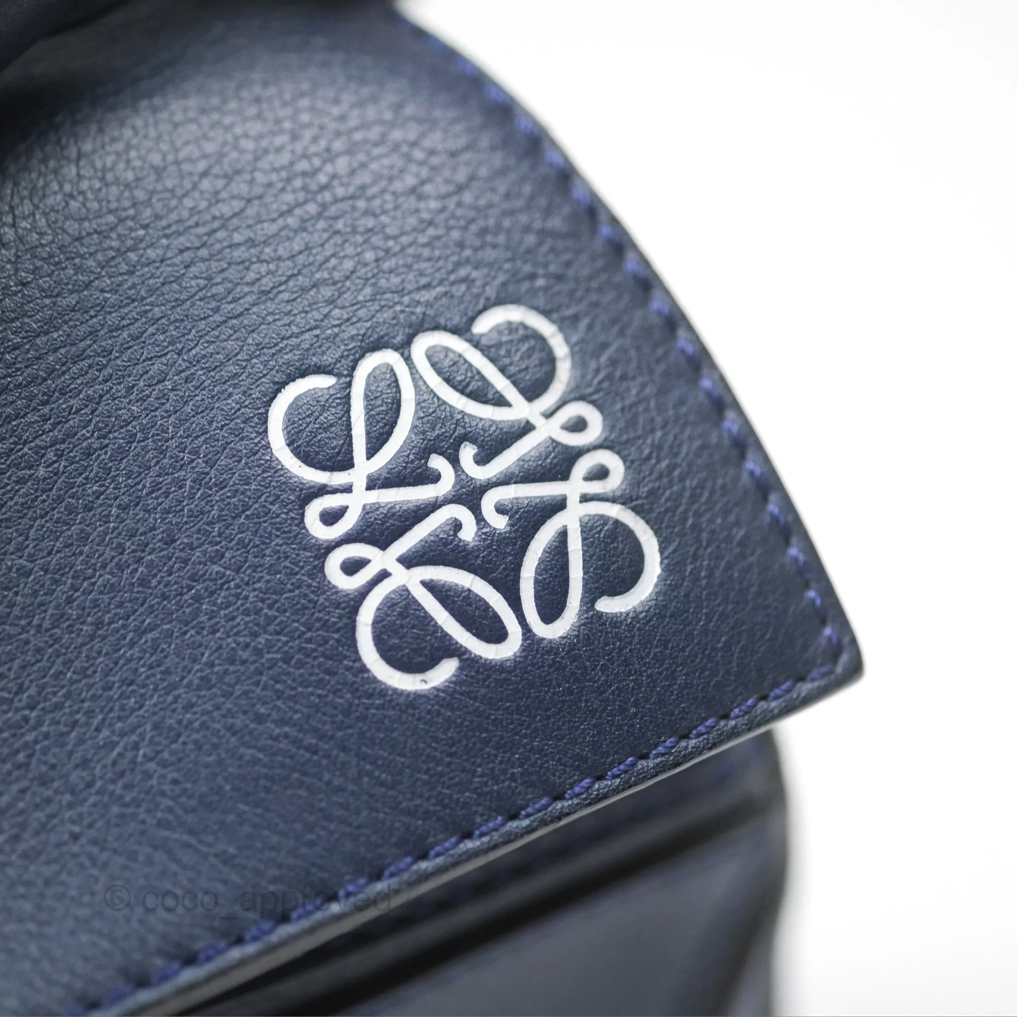 Loewe Medium Puzzle Bag Navy Calfskin