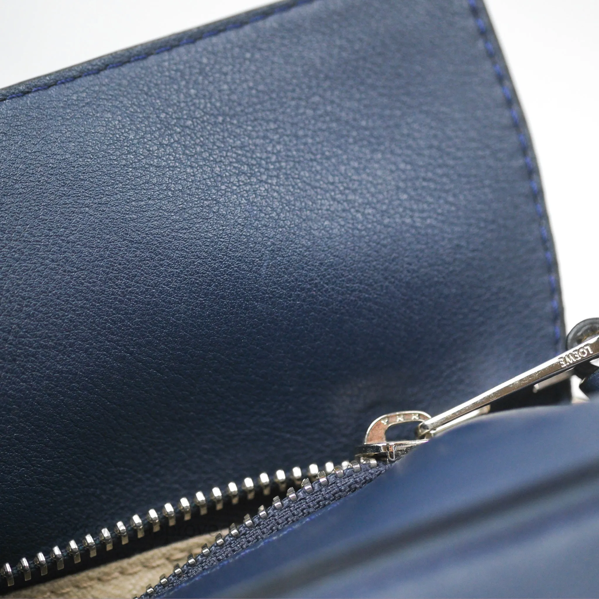 Loewe Medium Puzzle Bag Navy Calfskin