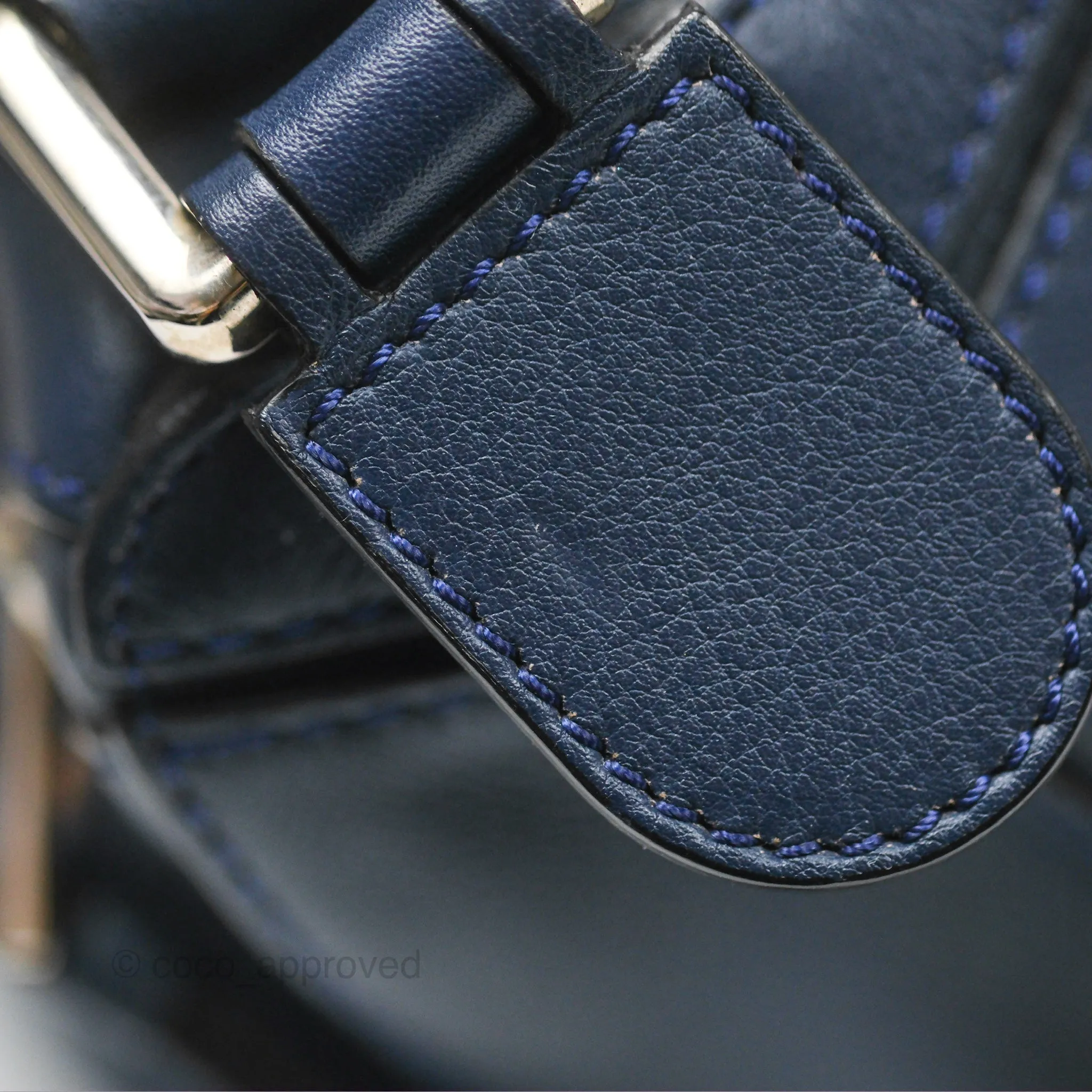 Loewe Medium Puzzle Bag Navy Calfskin