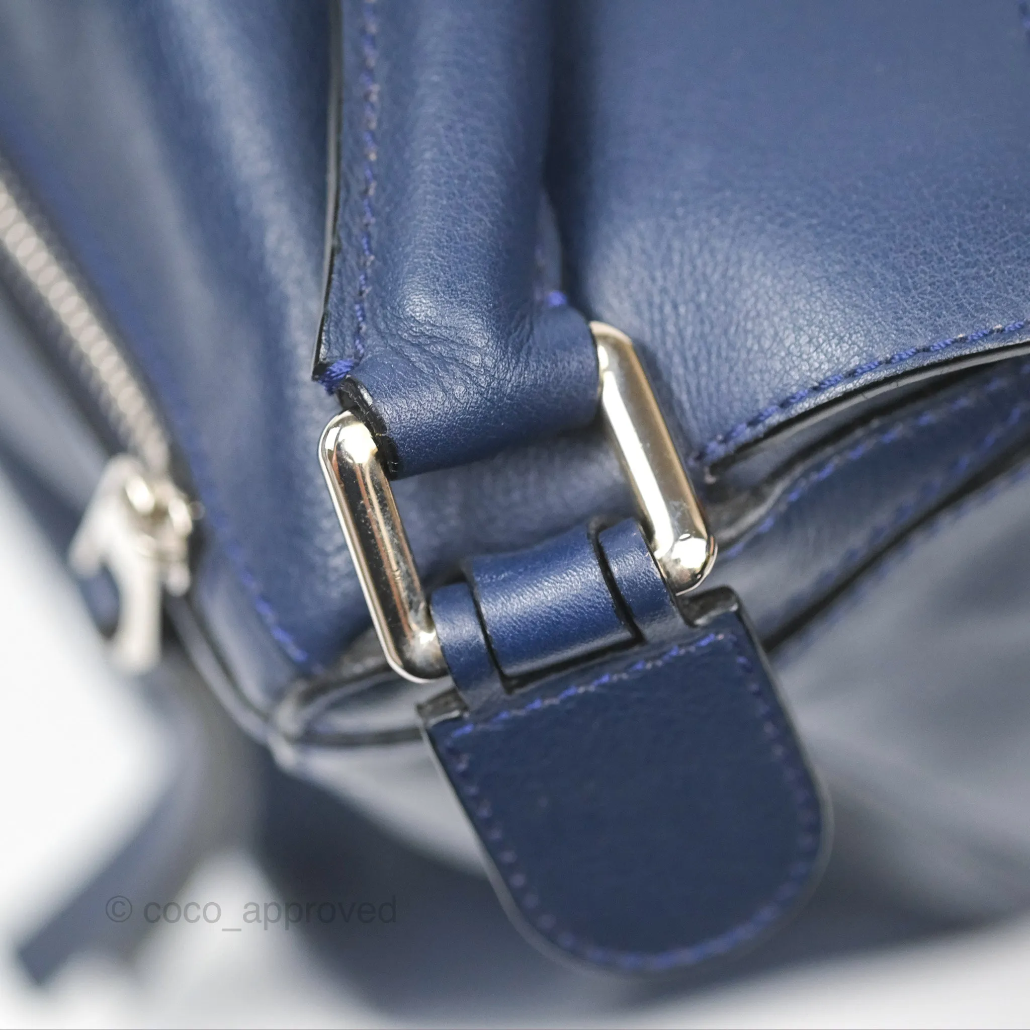Loewe Medium Puzzle Bag Navy Calfskin
