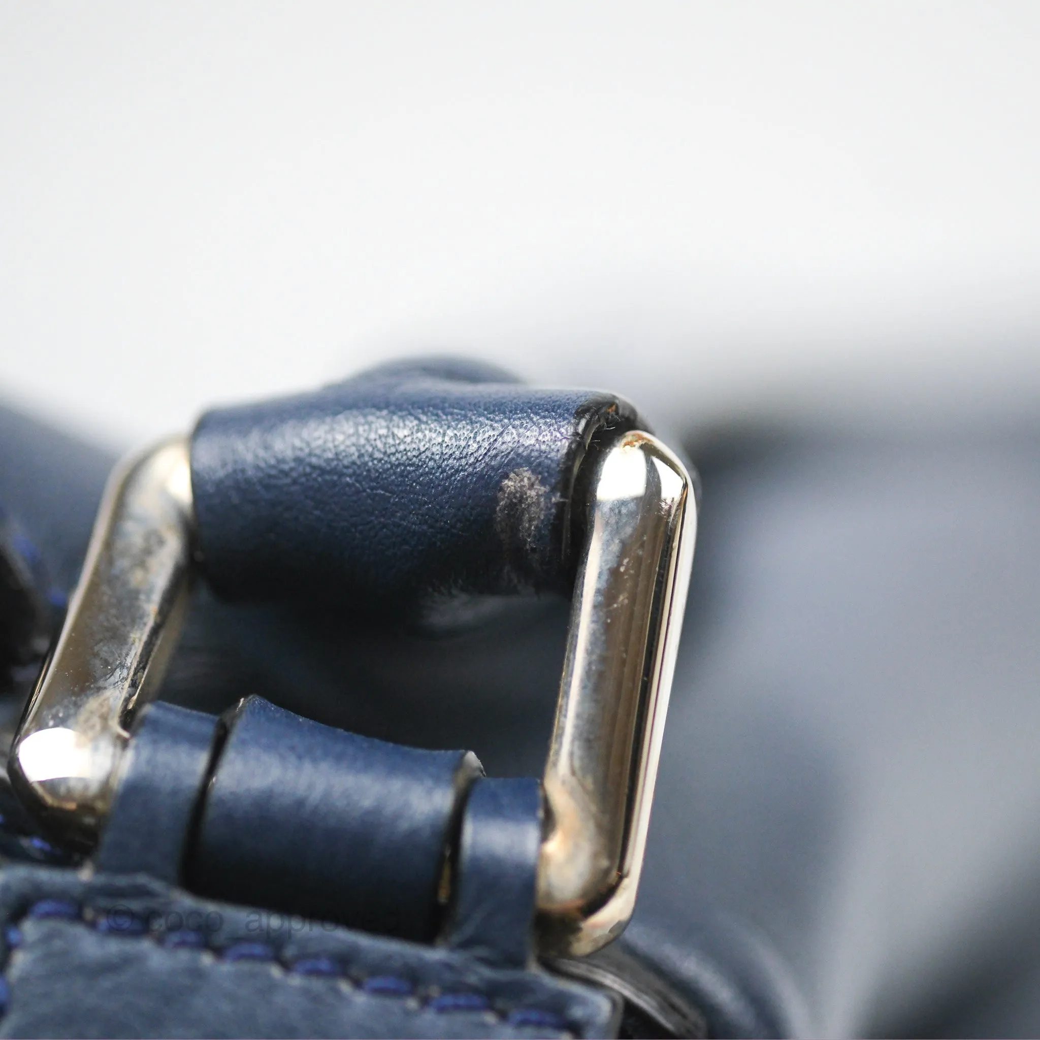 Loewe Medium Puzzle Bag Navy Calfskin