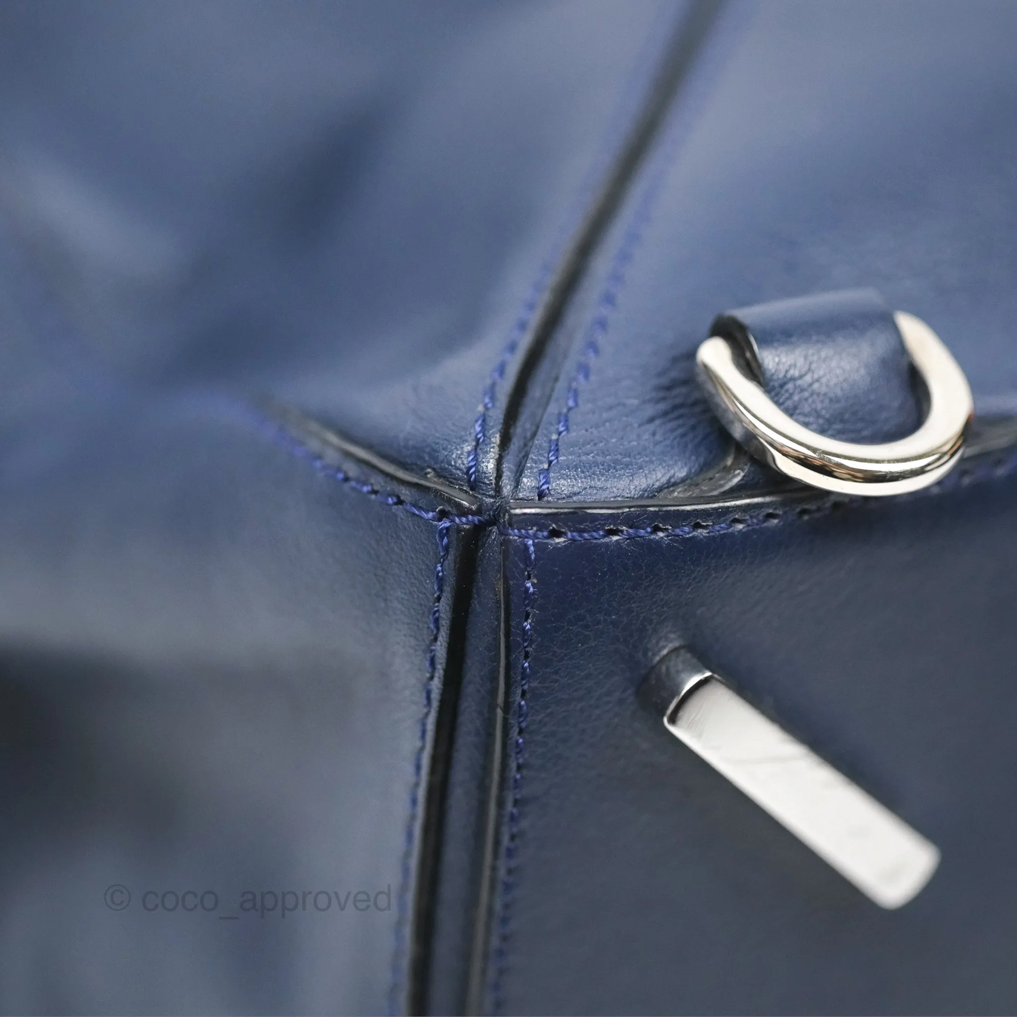 Loewe Medium Puzzle Bag Navy Calfskin