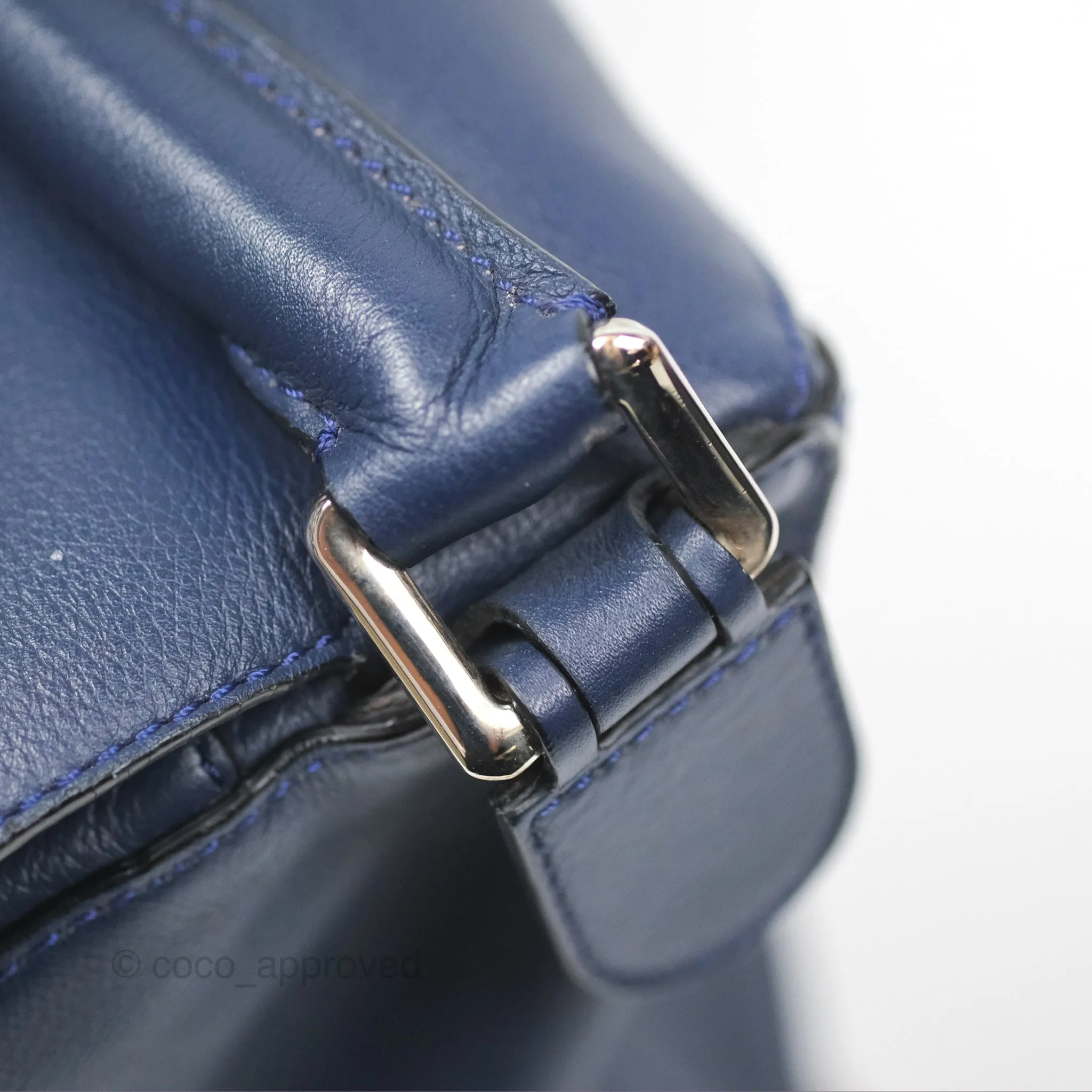 Loewe Medium Puzzle Bag Navy Calfskin