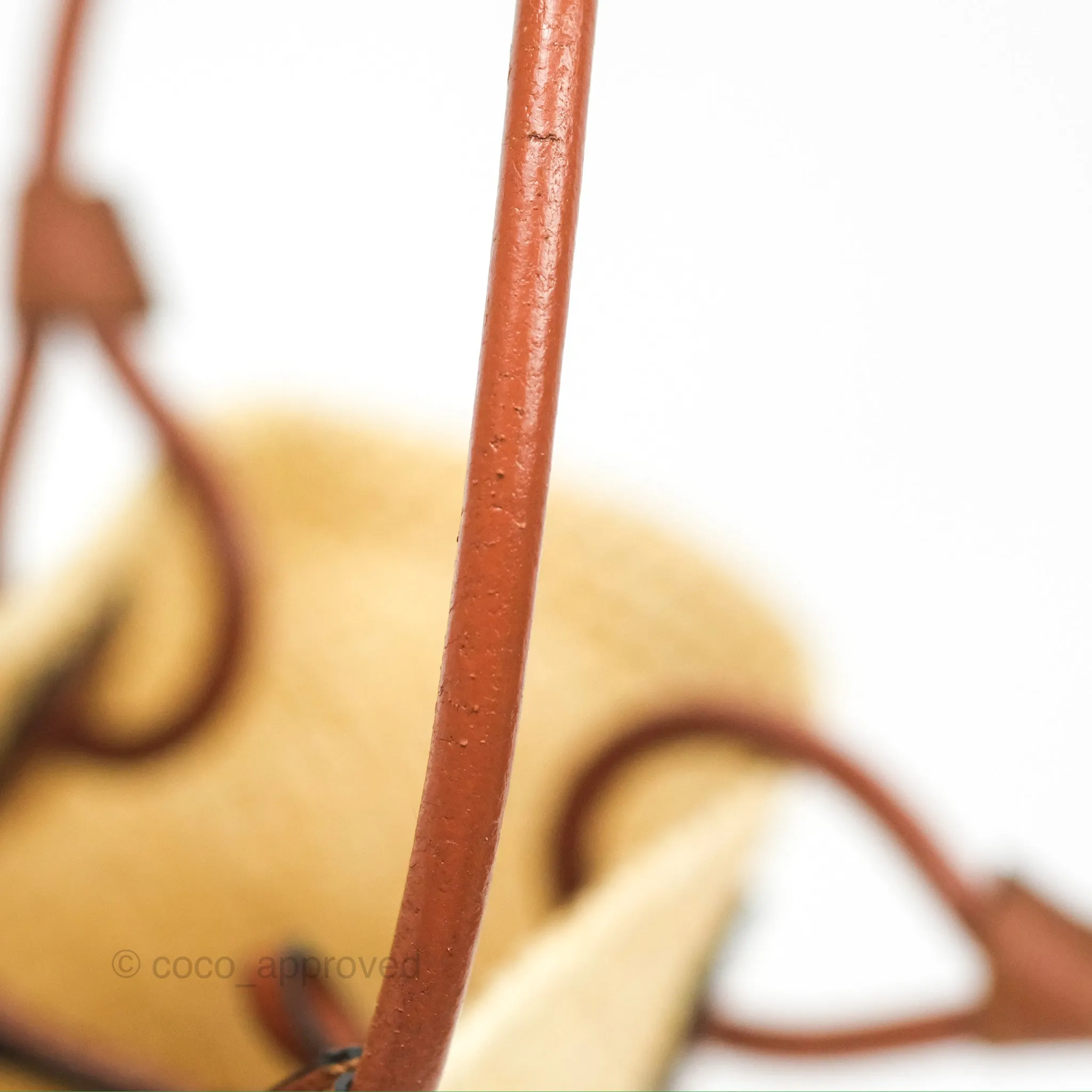 Loewe Mini Anagram Basket Bag Iraca Palm Calfskin Natural/Tan