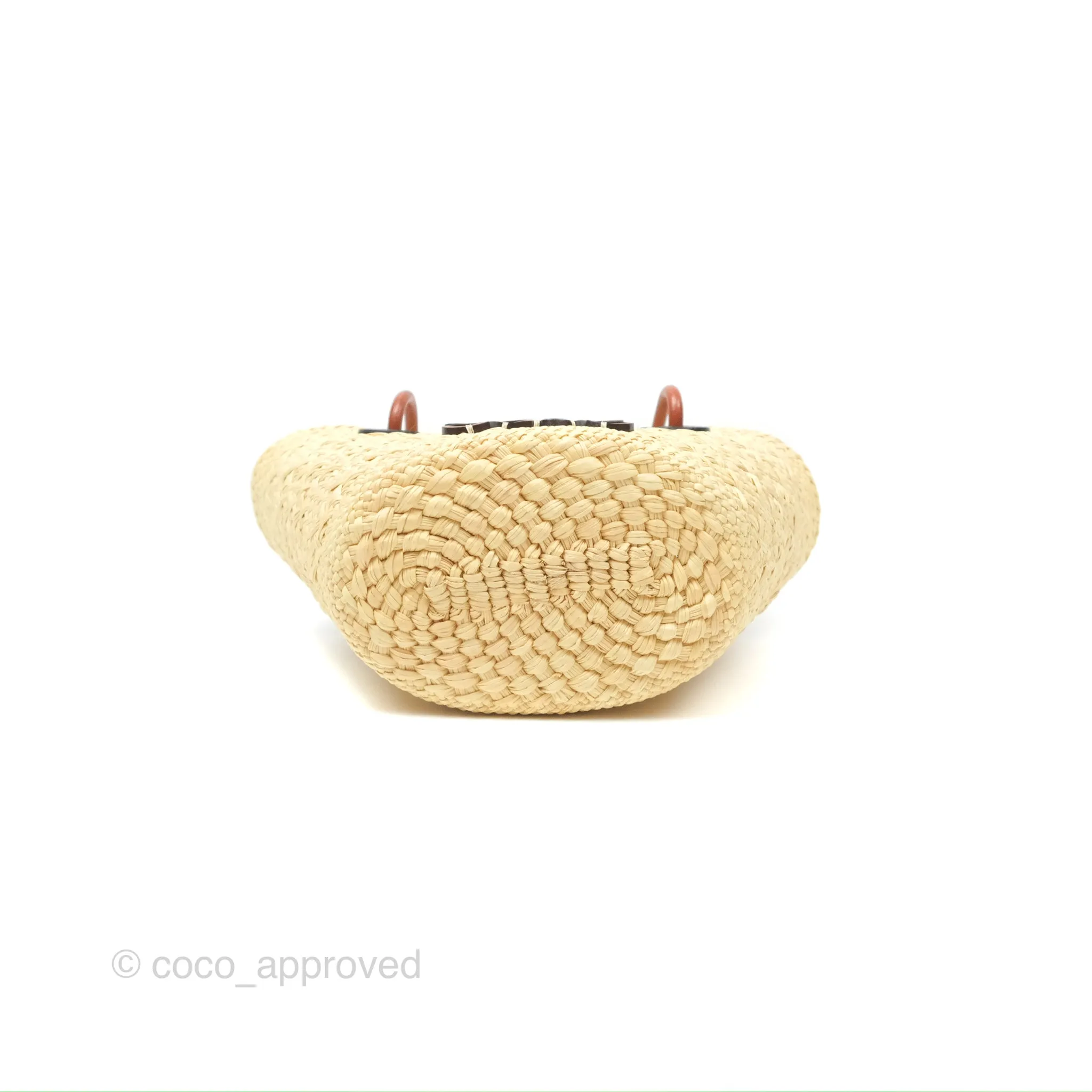 Loewe Mini Anagram Basket Bag Iraca Palm Calfskin Natural/Tan
