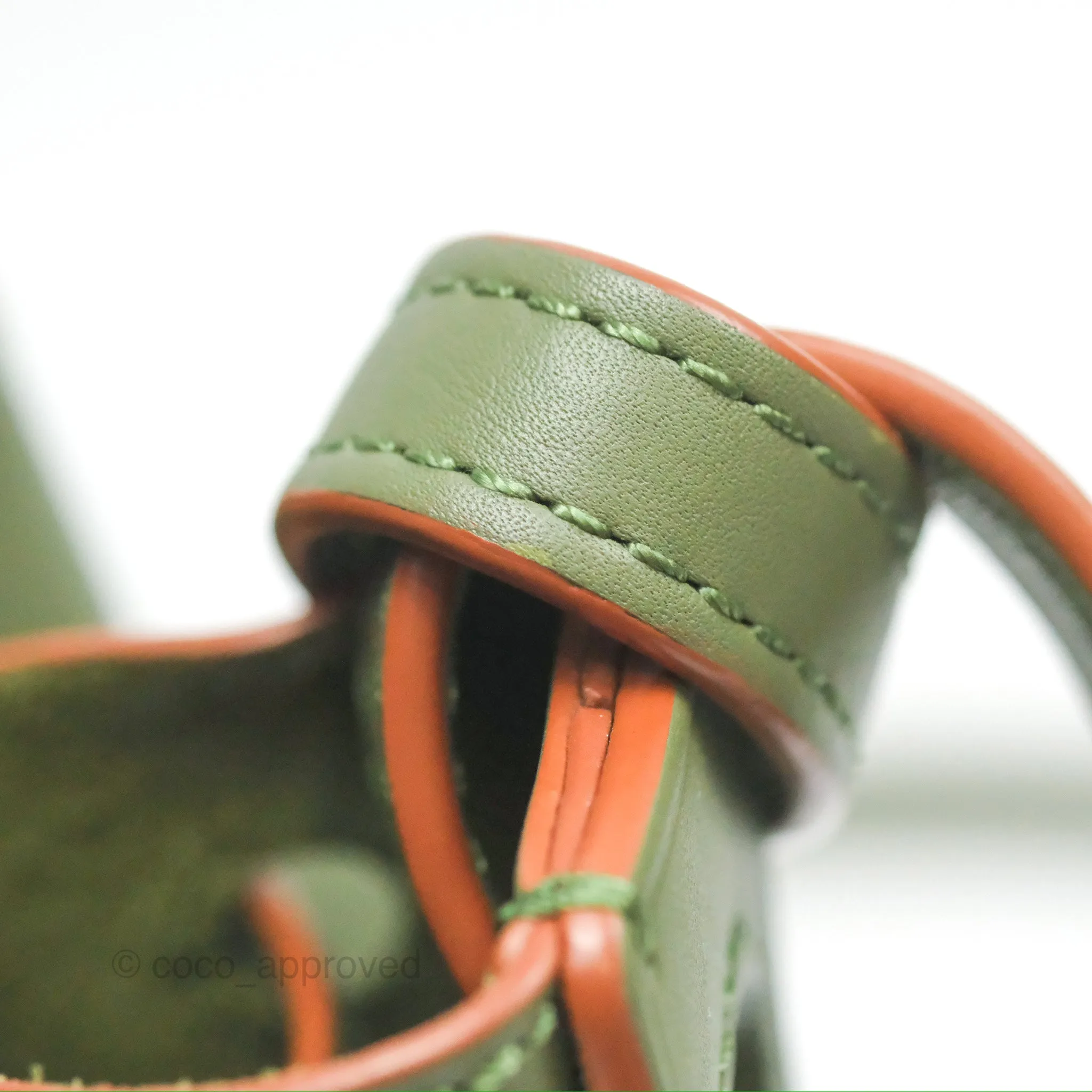 Loewe Mini Balloon Bucket Bag Green Calfskin