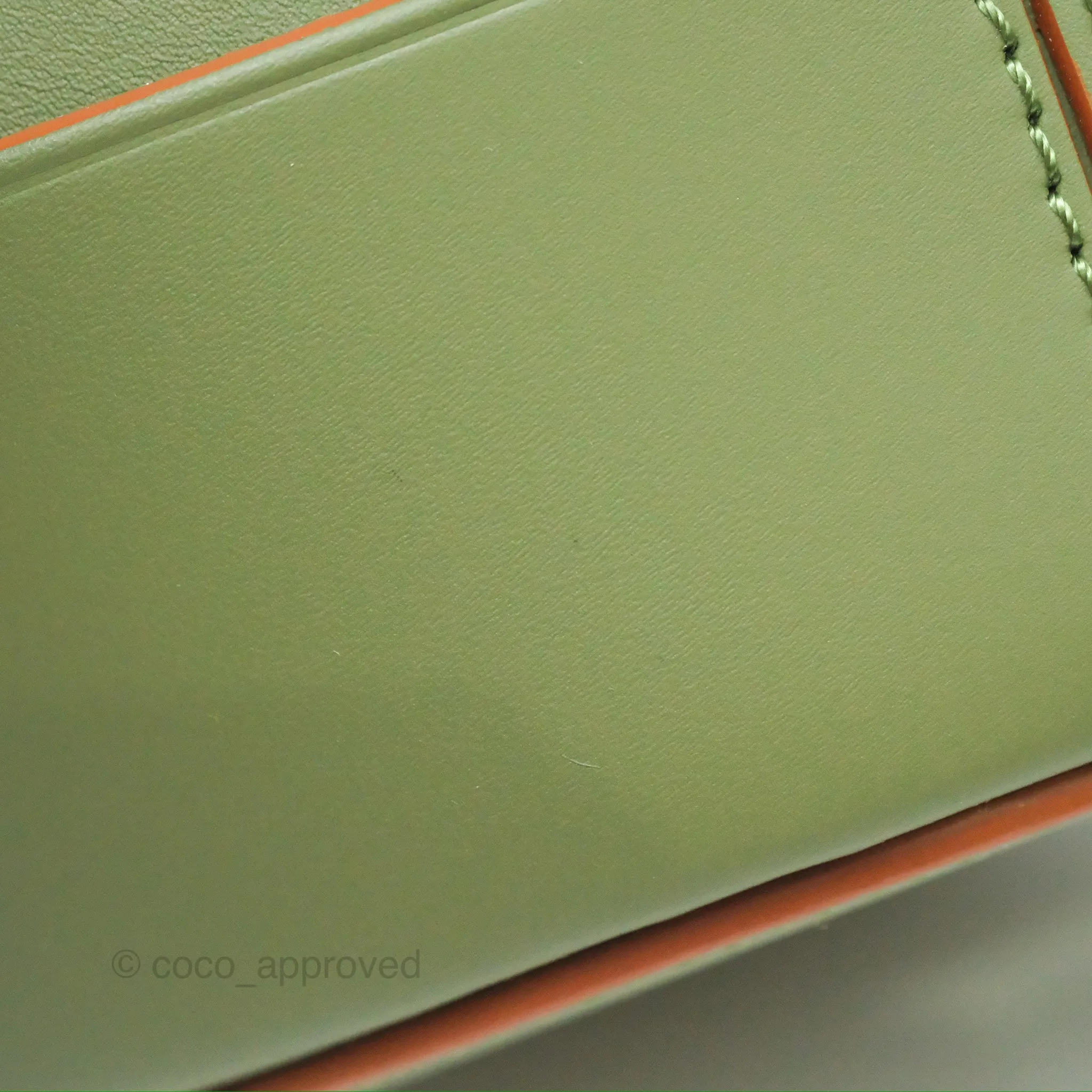 Loewe Mini Balloon Bucket Bag Green Calfskin