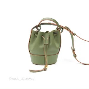 Loewe Mini Balloon Bucket Bag Green Calfskin