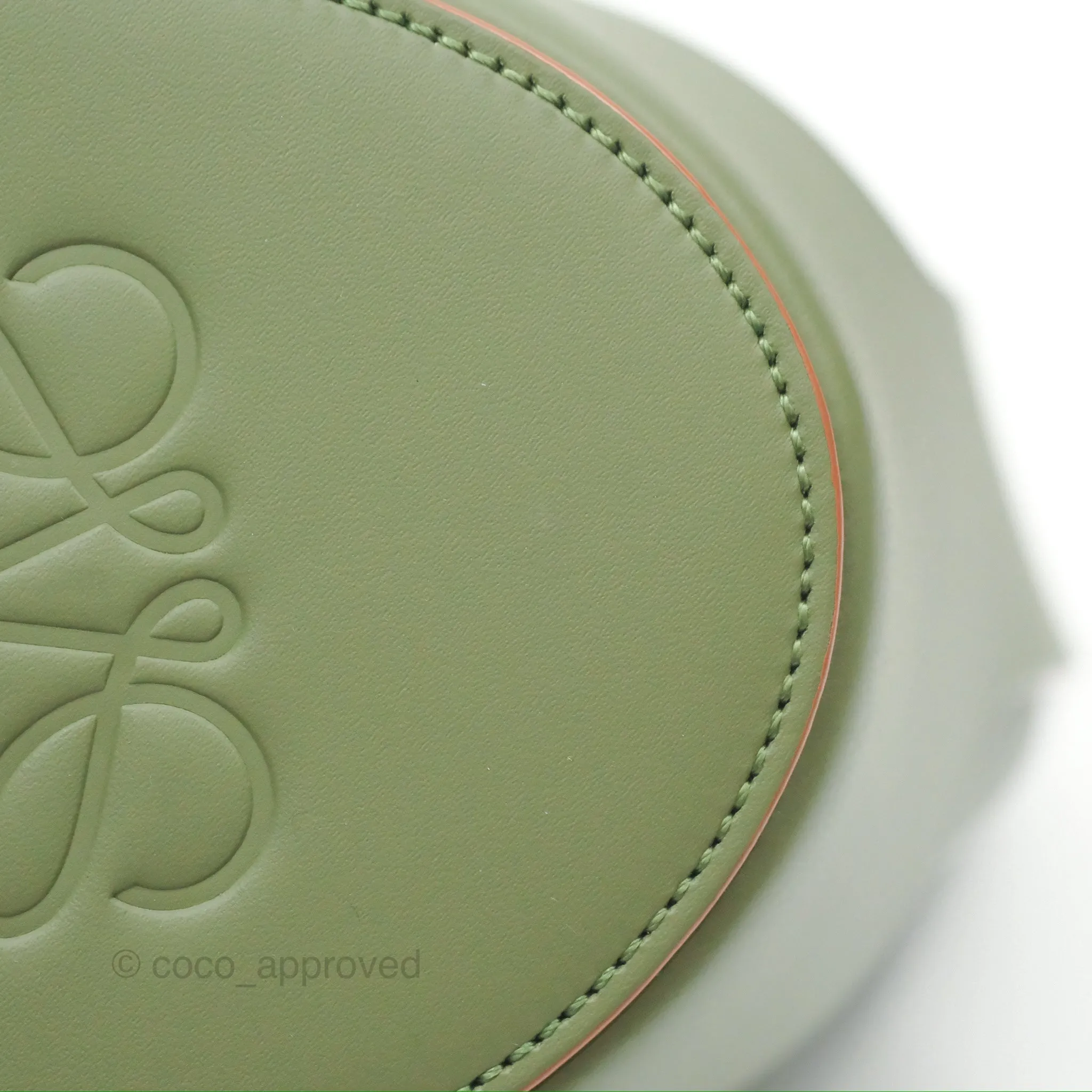 Loewe Mini Balloon Bucket Bag Green Calfskin