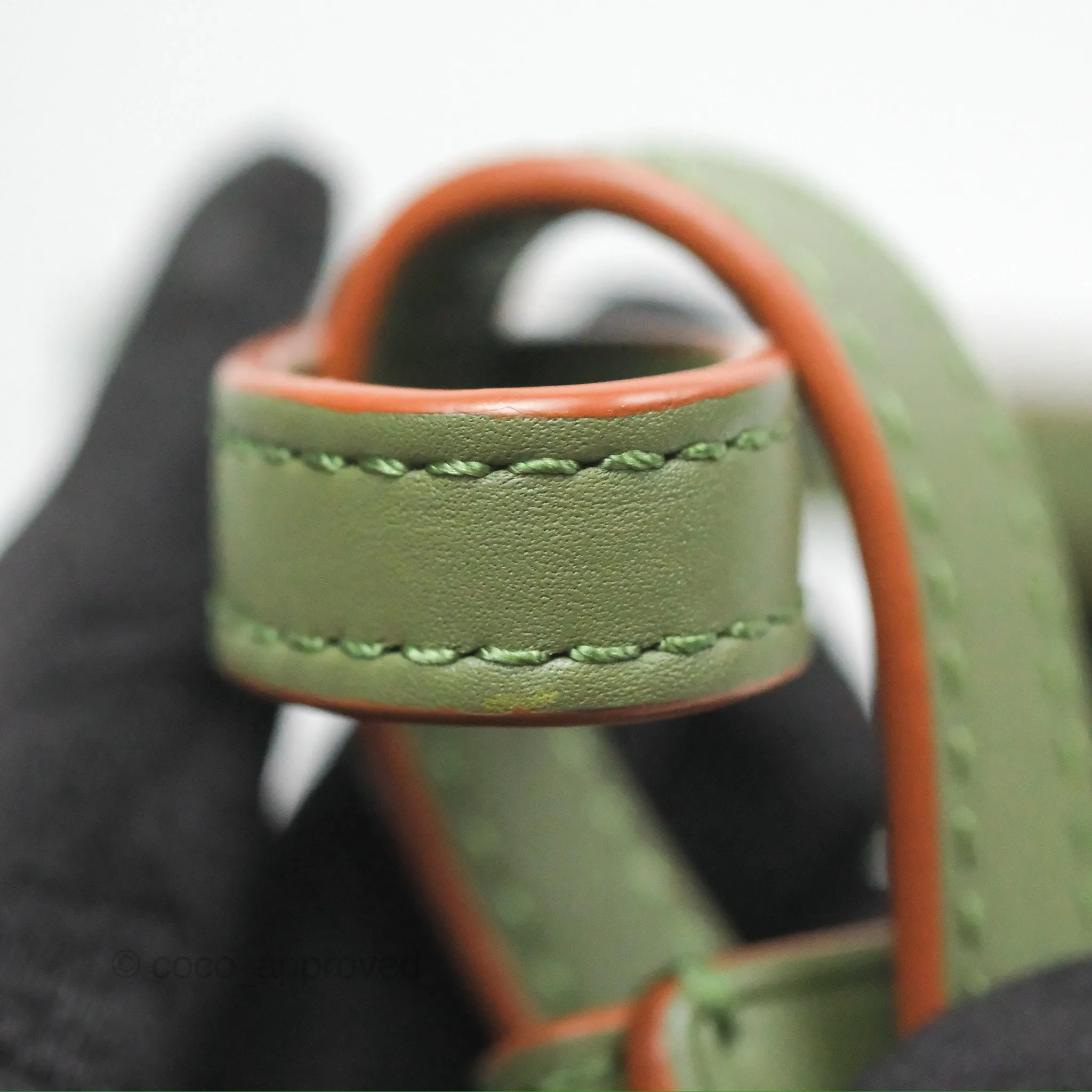 Loewe Mini Balloon Bucket Bag Green Calfskin