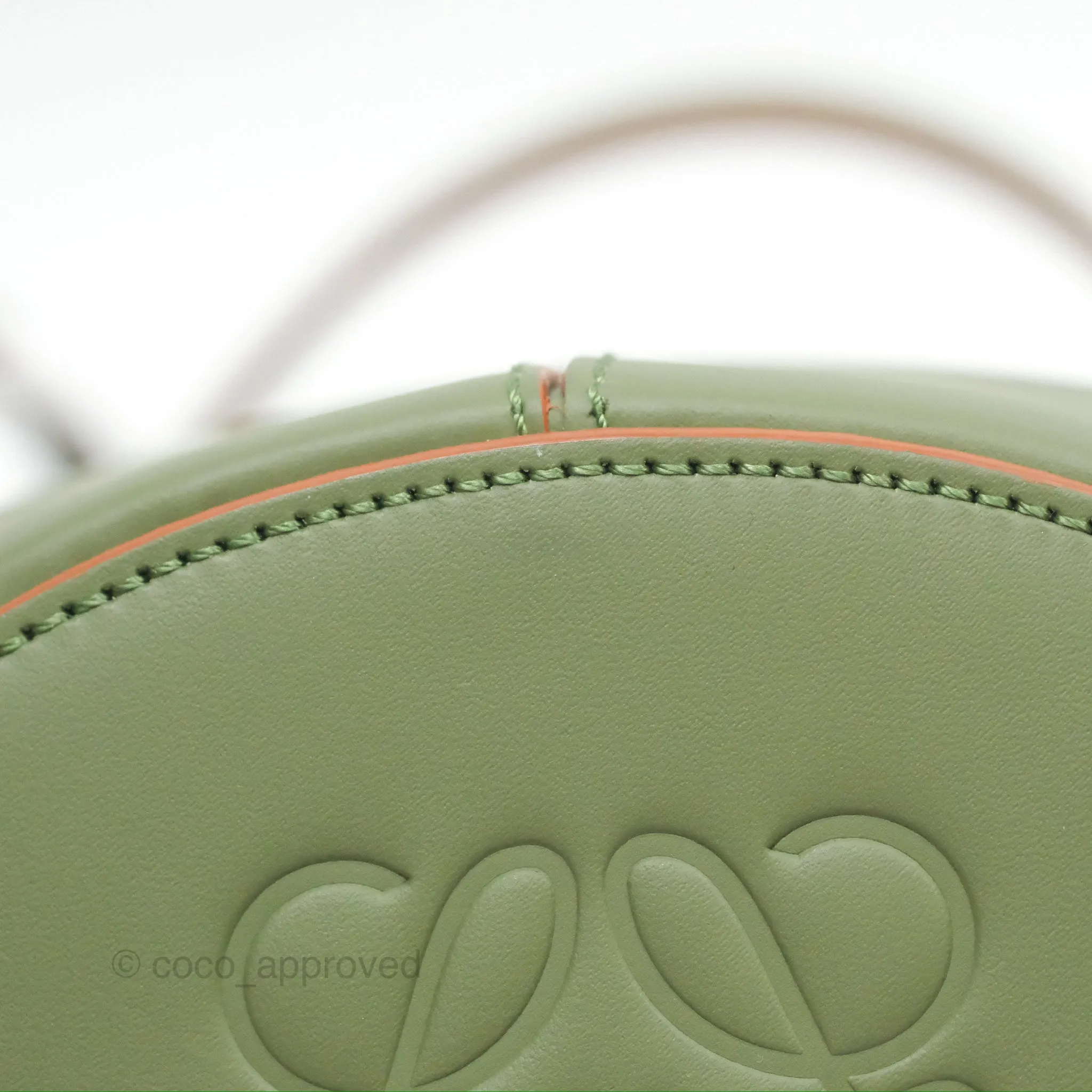 Loewe Mini Balloon Bucket Bag Green Calfskin