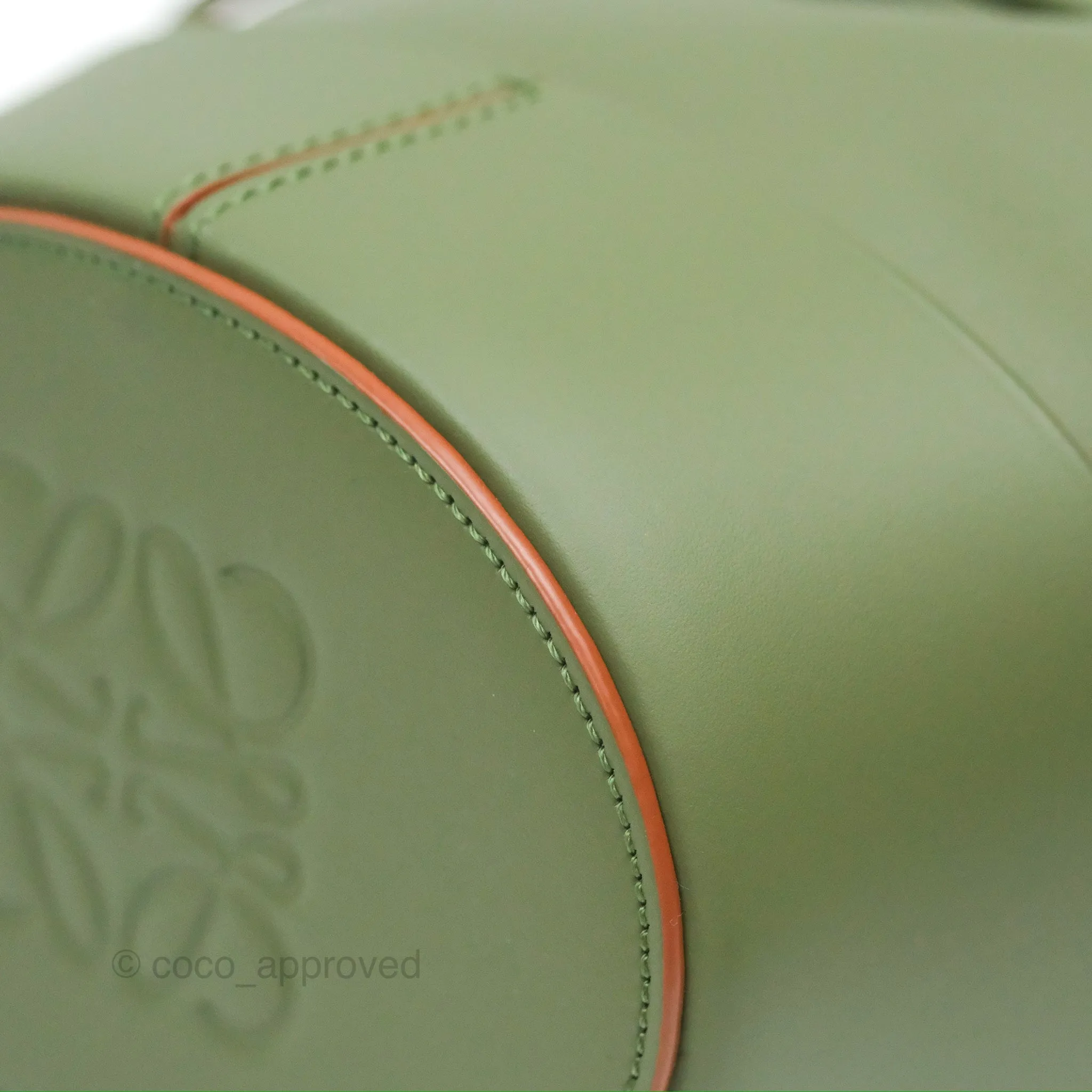 Loewe Mini Balloon Bucket Bag Green Calfskin