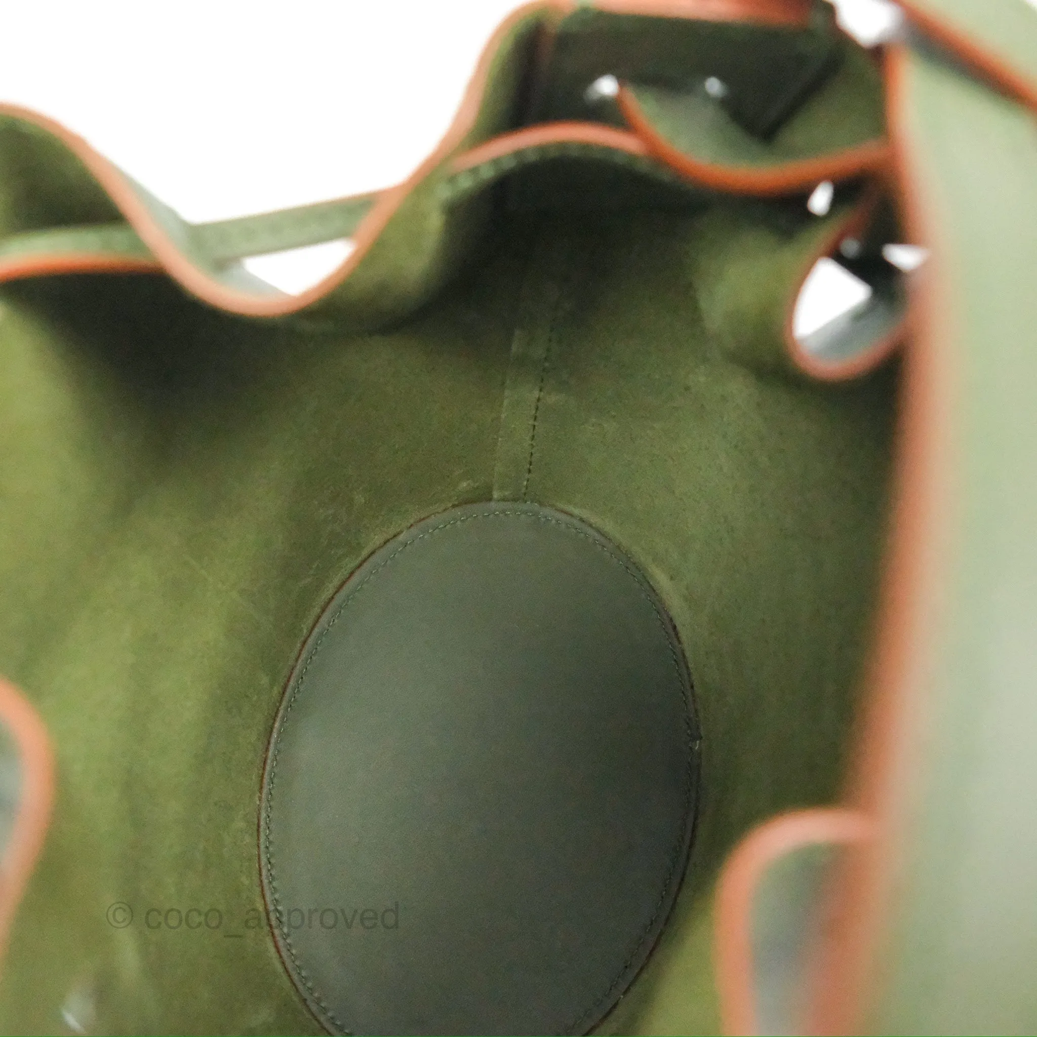 Loewe Mini Balloon Bucket Bag Green Calfskin