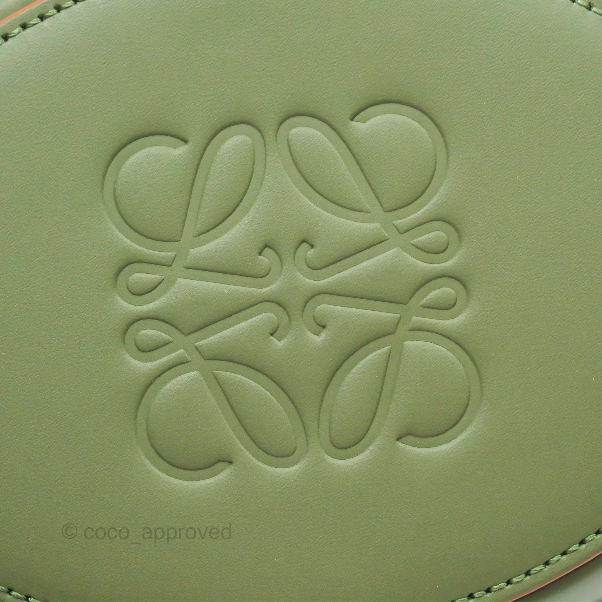 Loewe Mini Balloon Bucket Bag Green Calfskin