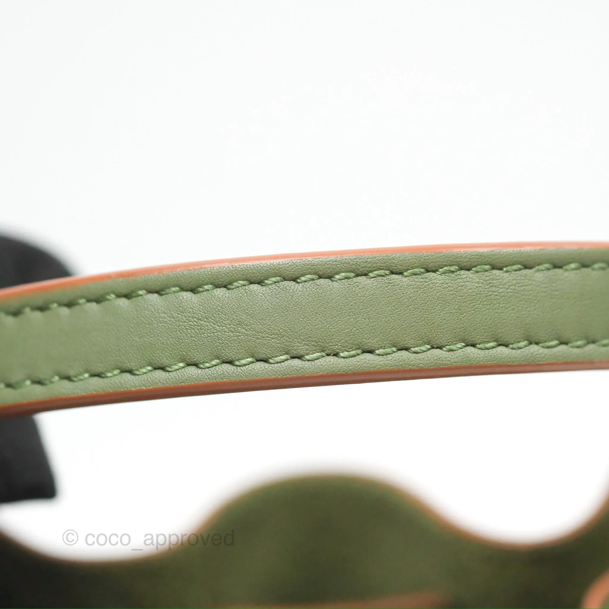 Loewe Mini Balloon Bucket Bag Green Calfskin