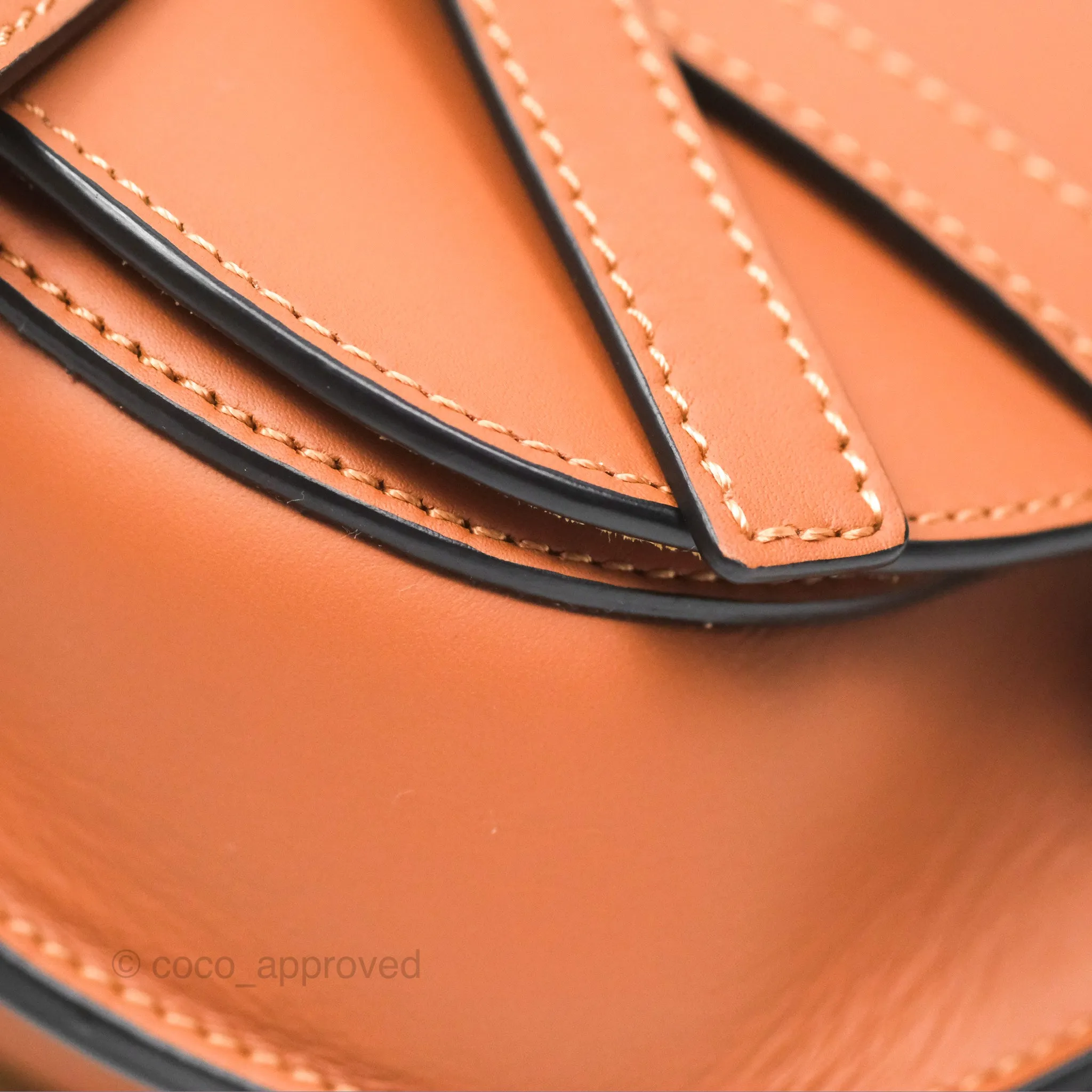 Loewe Mini Gate Dual Bag in Soft Calfskin & Jacquard Strap Tan