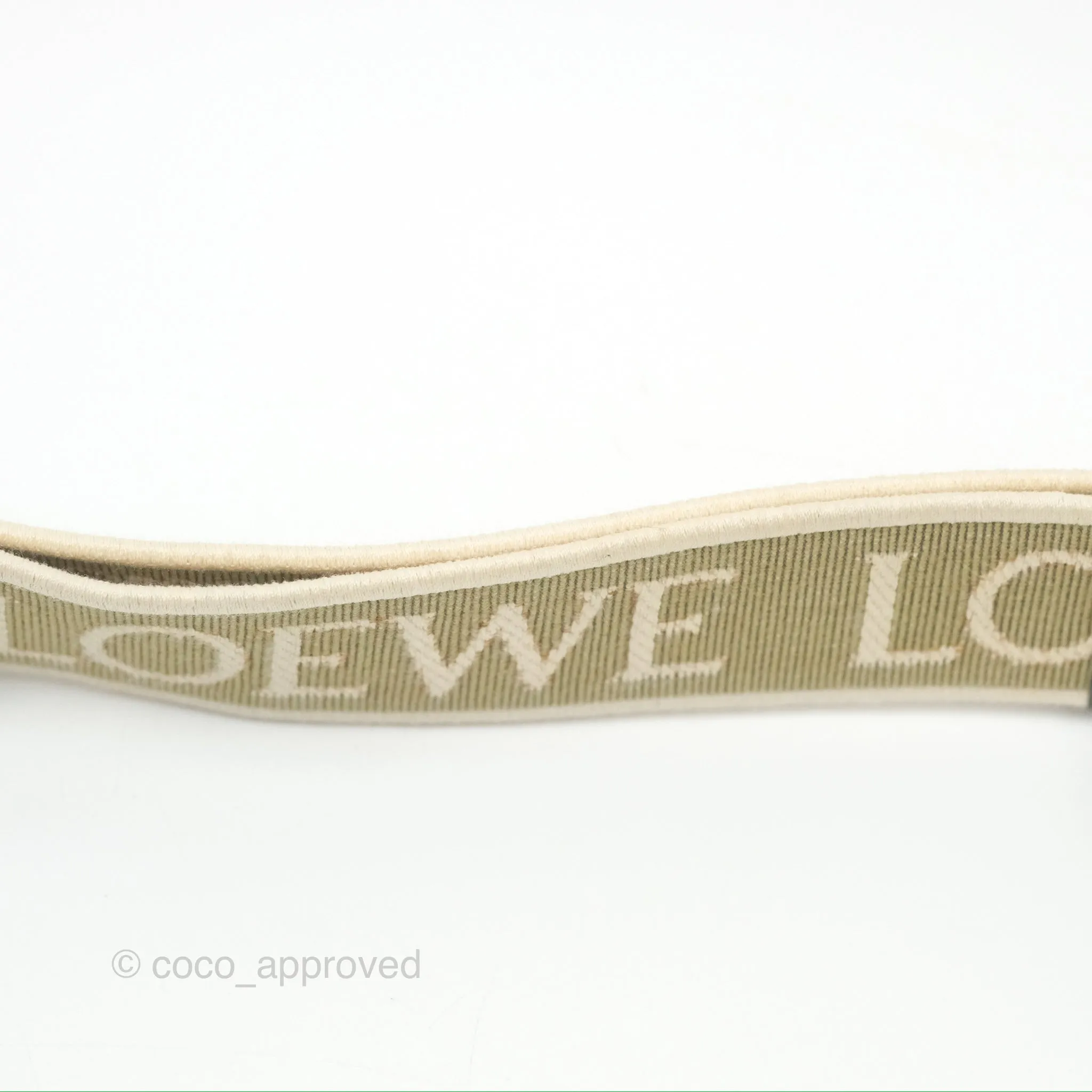 Loewe Mini Gate Dual Bag Soft Calfskin & Jacquard Strap Autumn Green