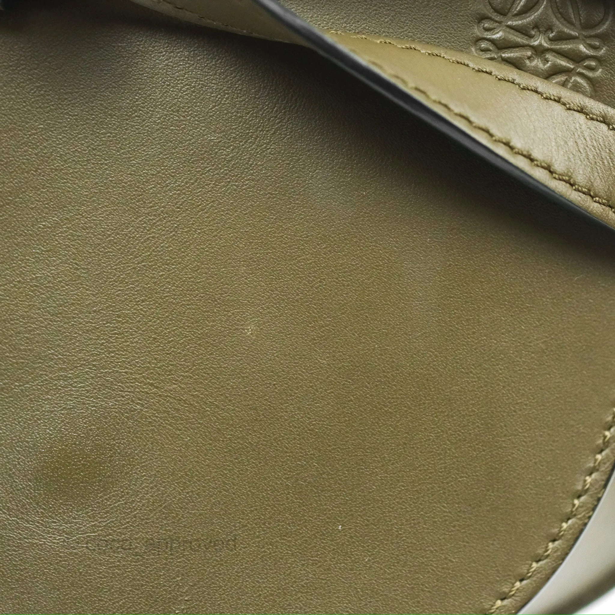 Loewe Mini Gate Dual Bag Soft Calfskin & Jacquard Strap Autumn Green