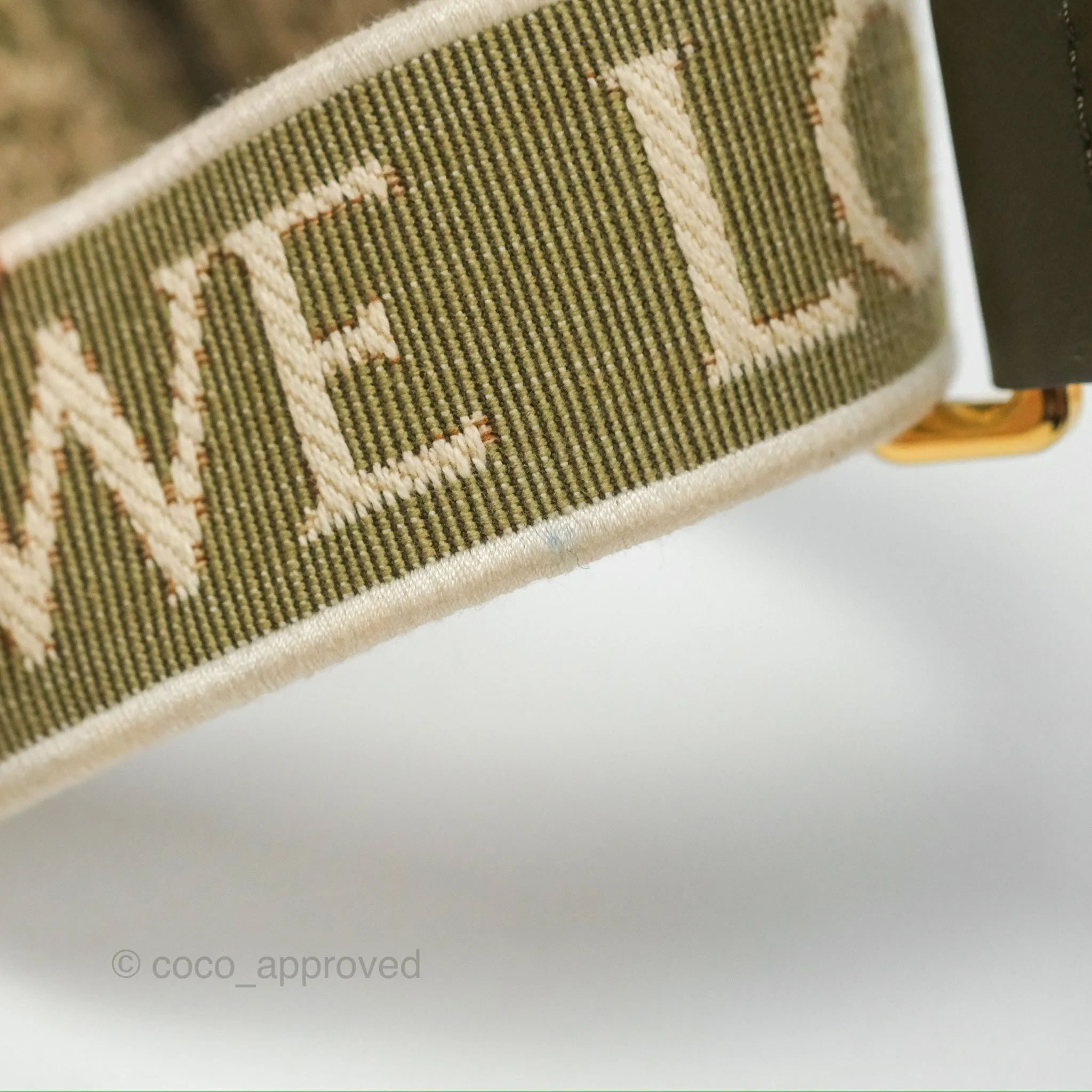 Loewe Mini Gate Dual Bag Soft Calfskin & Jacquard Strap Autumn Green