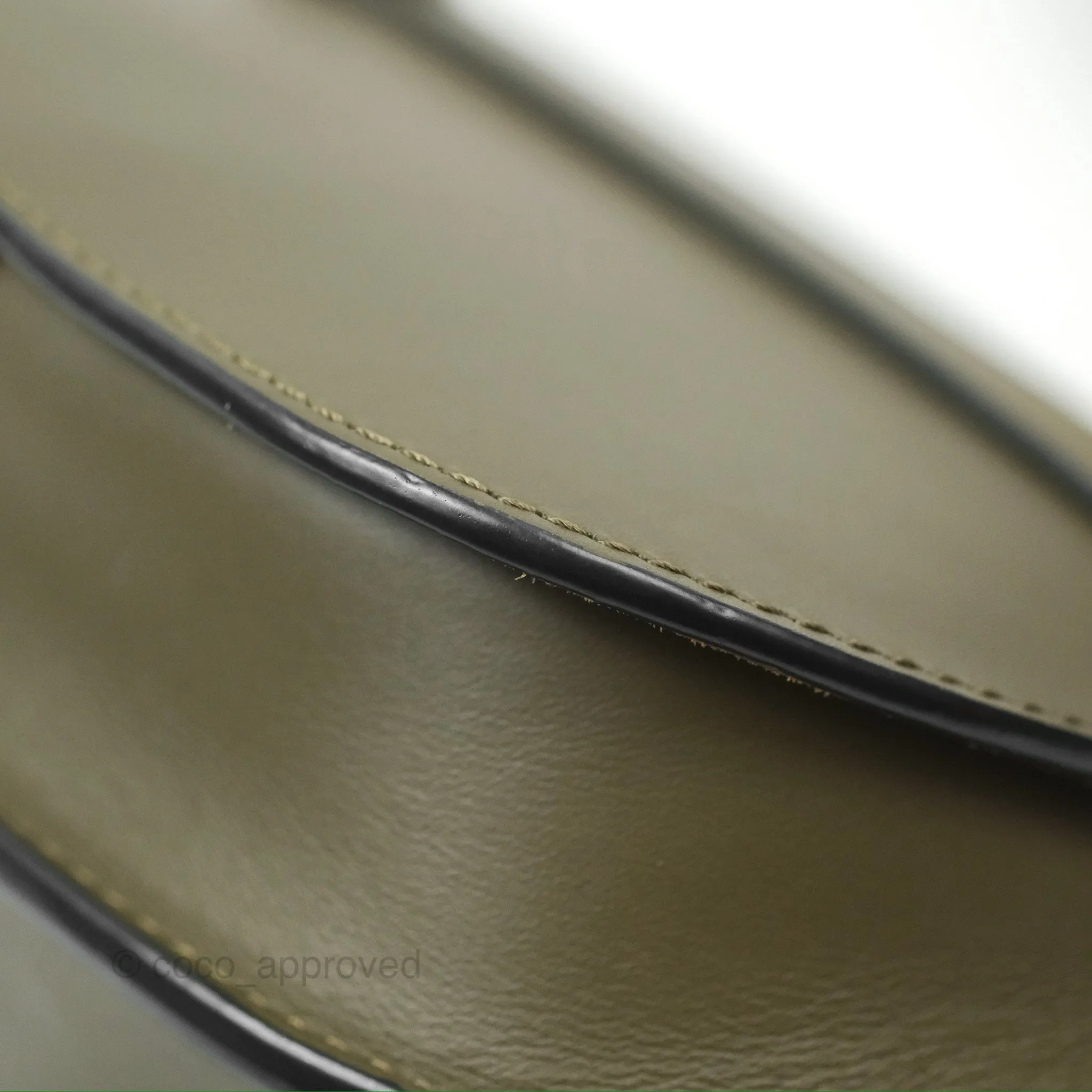 Loewe Mini Gate Dual Bag Soft Calfskin & Jacquard Strap Autumn Green