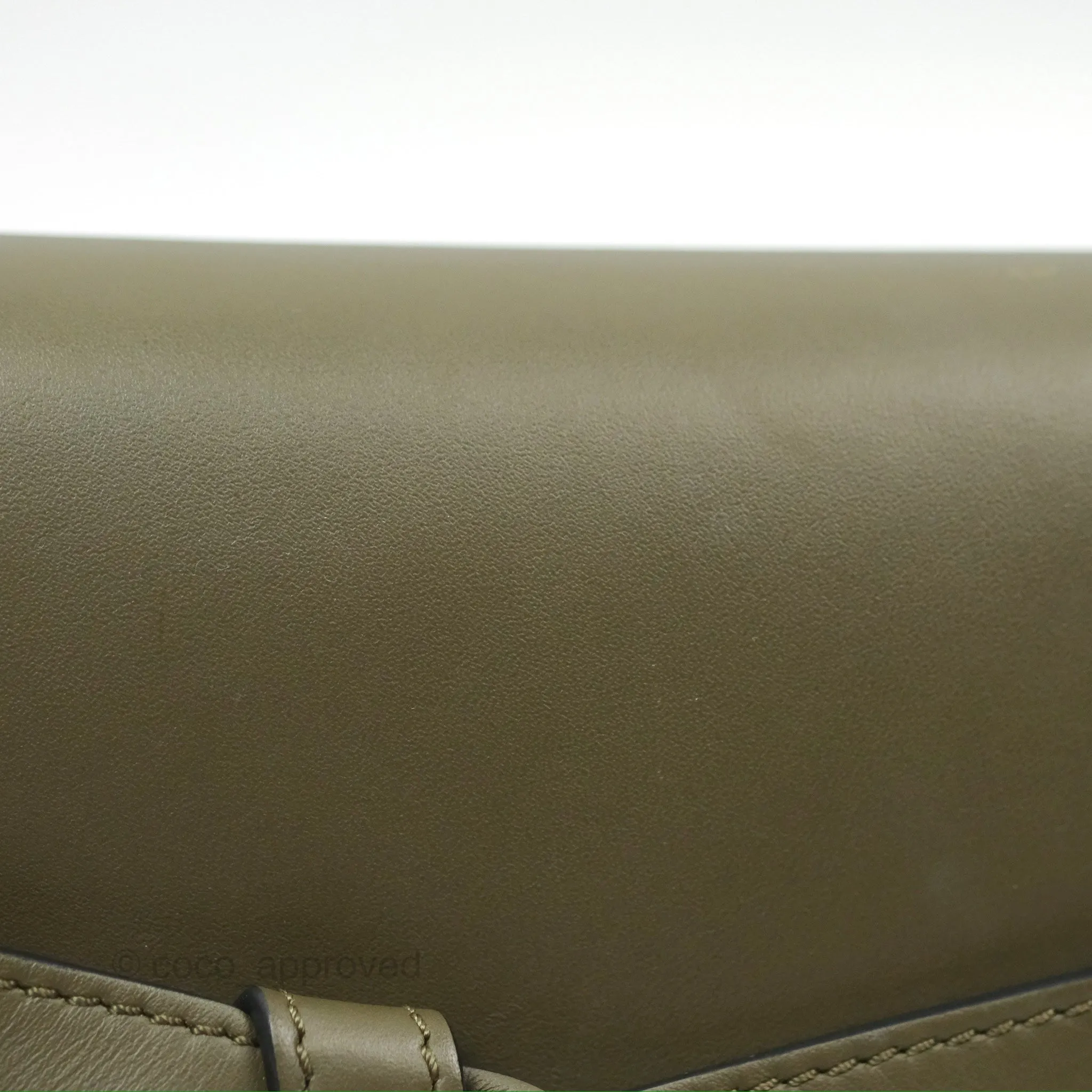 Loewe Mini Gate Dual Bag Soft Calfskin & Jacquard Strap Autumn Green