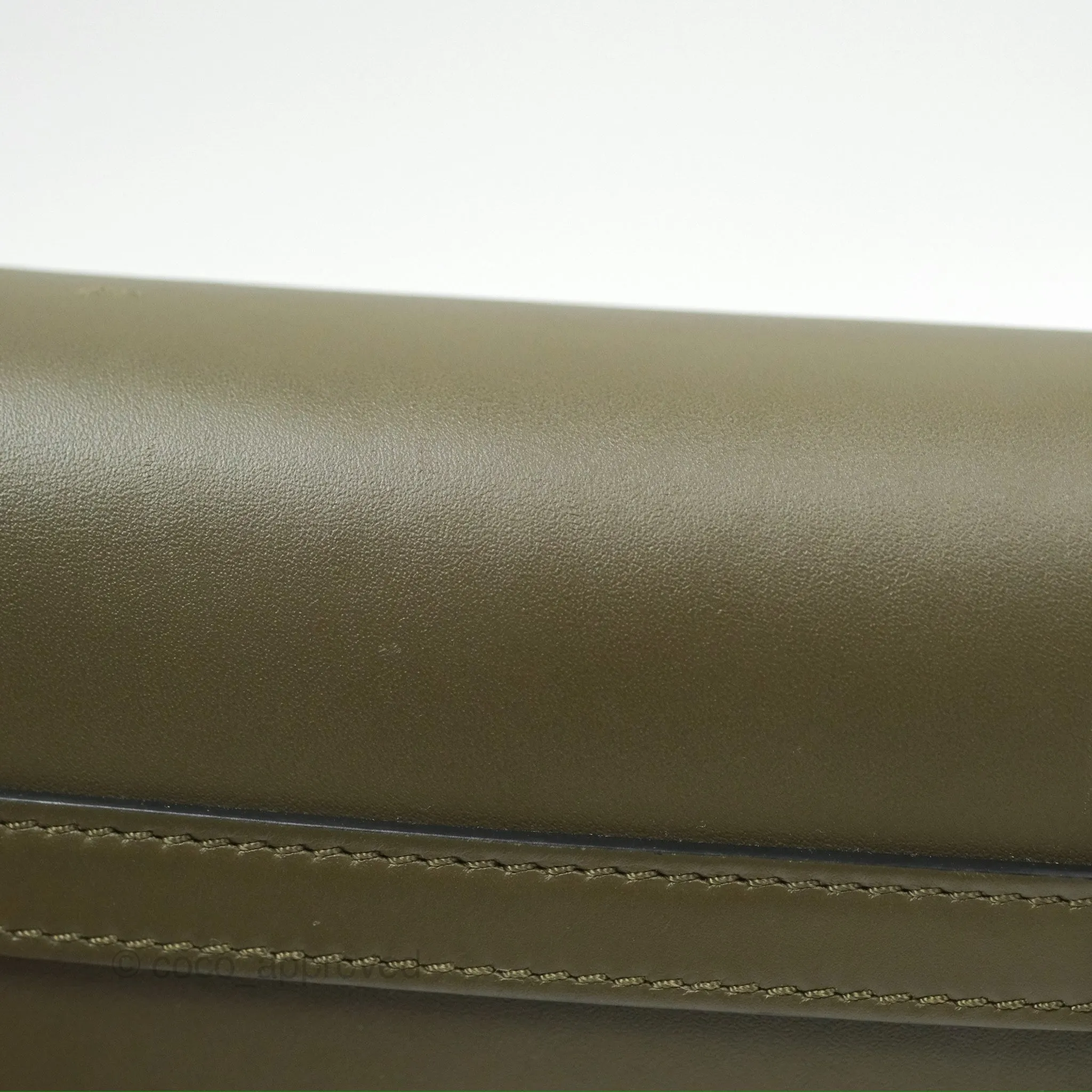 Loewe Mini Gate Dual Bag Soft Calfskin & Jacquard Strap Autumn Green