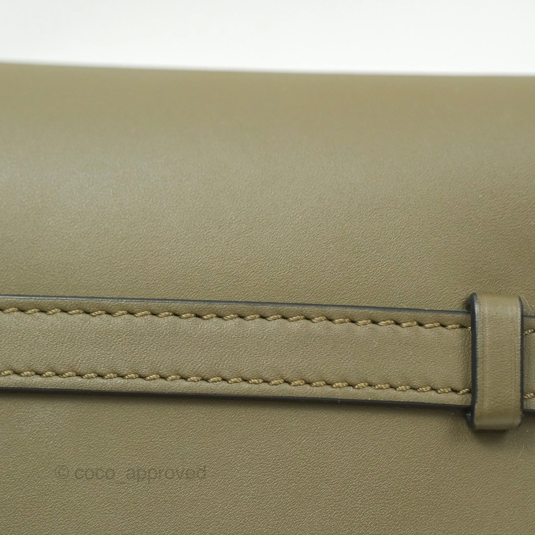 Loewe Mini Gate Dual Bag Soft Calfskin & Jacquard Strap Autumn Green