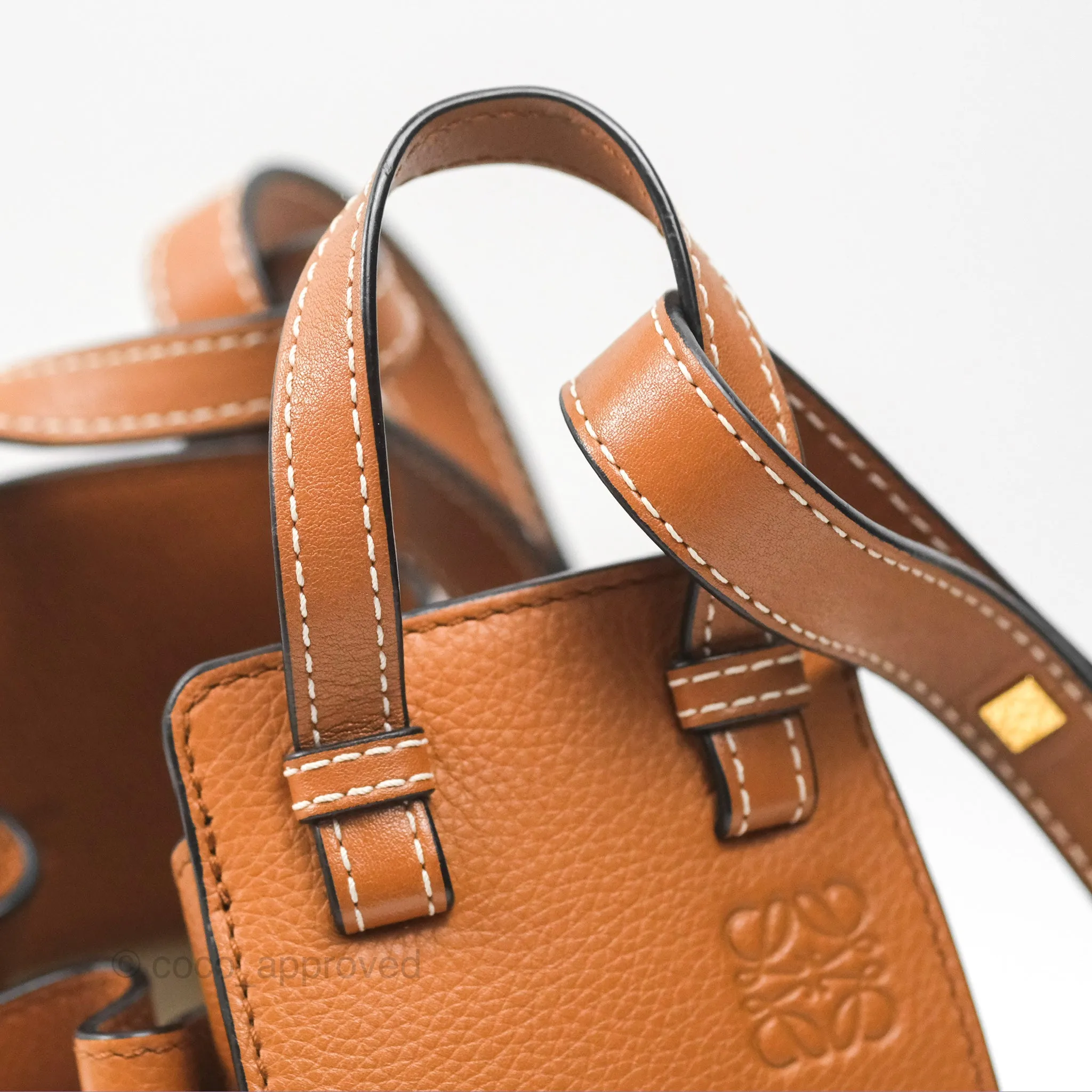 Loewe Mini Hammock Shoulder Bag Tan