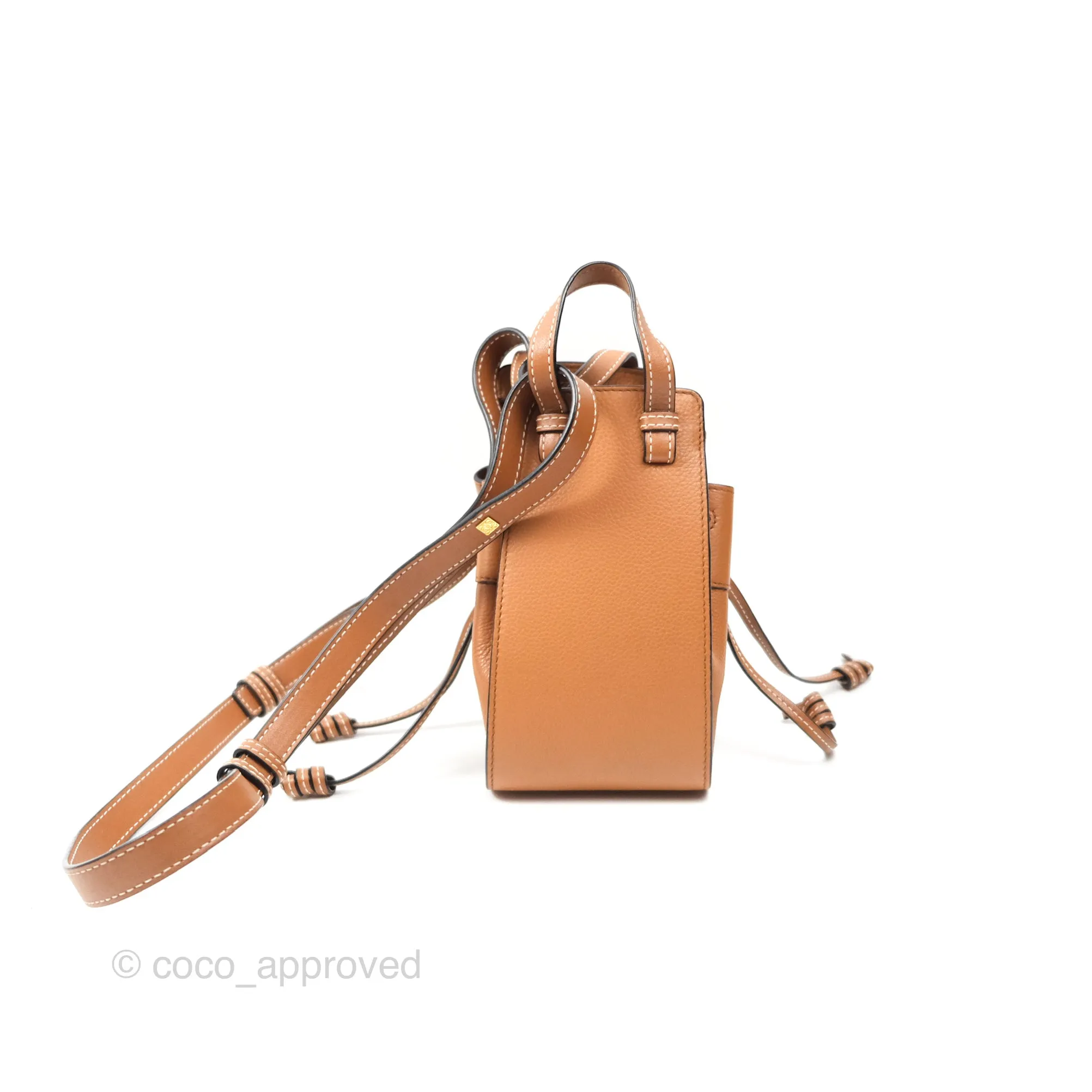 Loewe Mini Hammock Shoulder Bag Tan