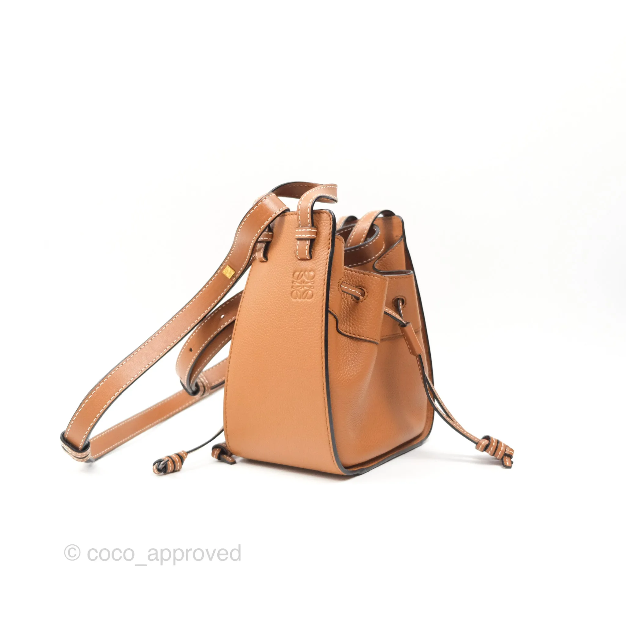 Loewe Mini Hammock Shoulder Bag Tan