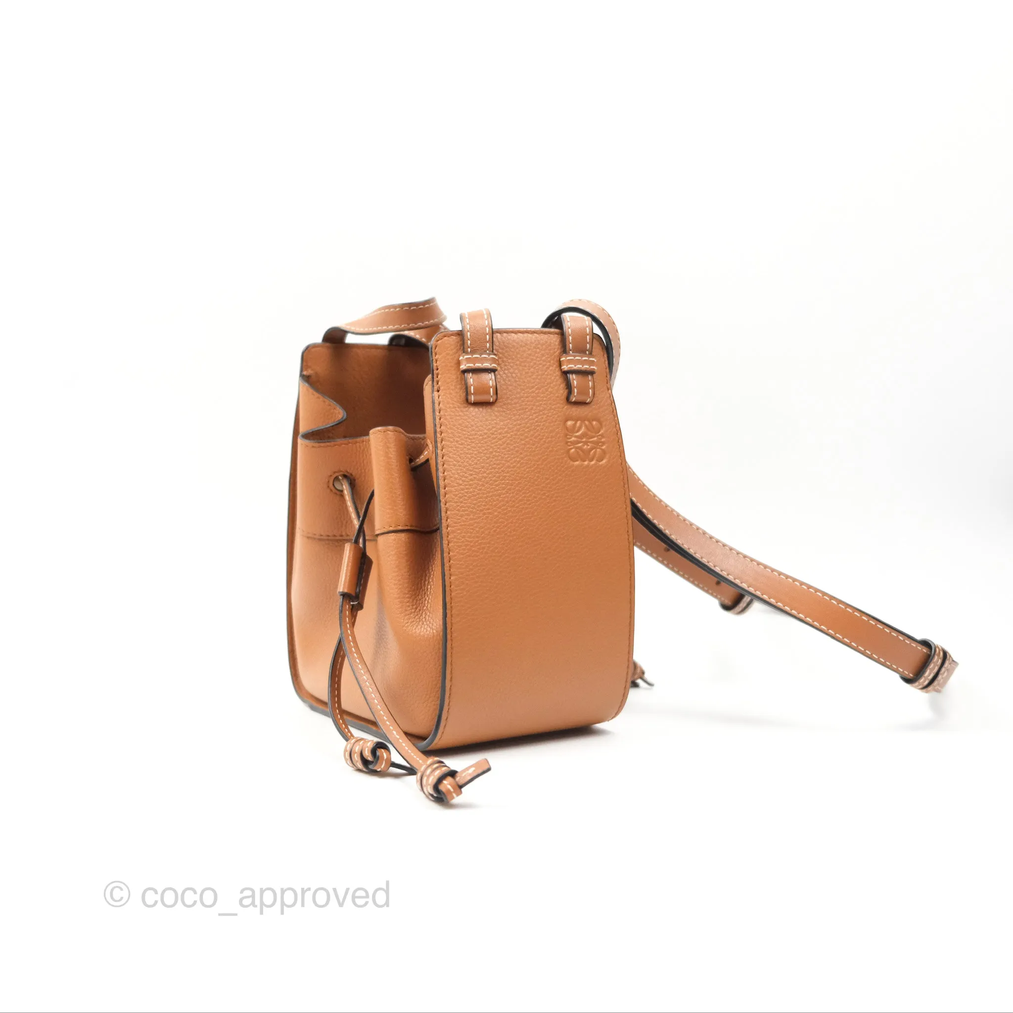 Loewe Mini Hammock Shoulder Bag Tan