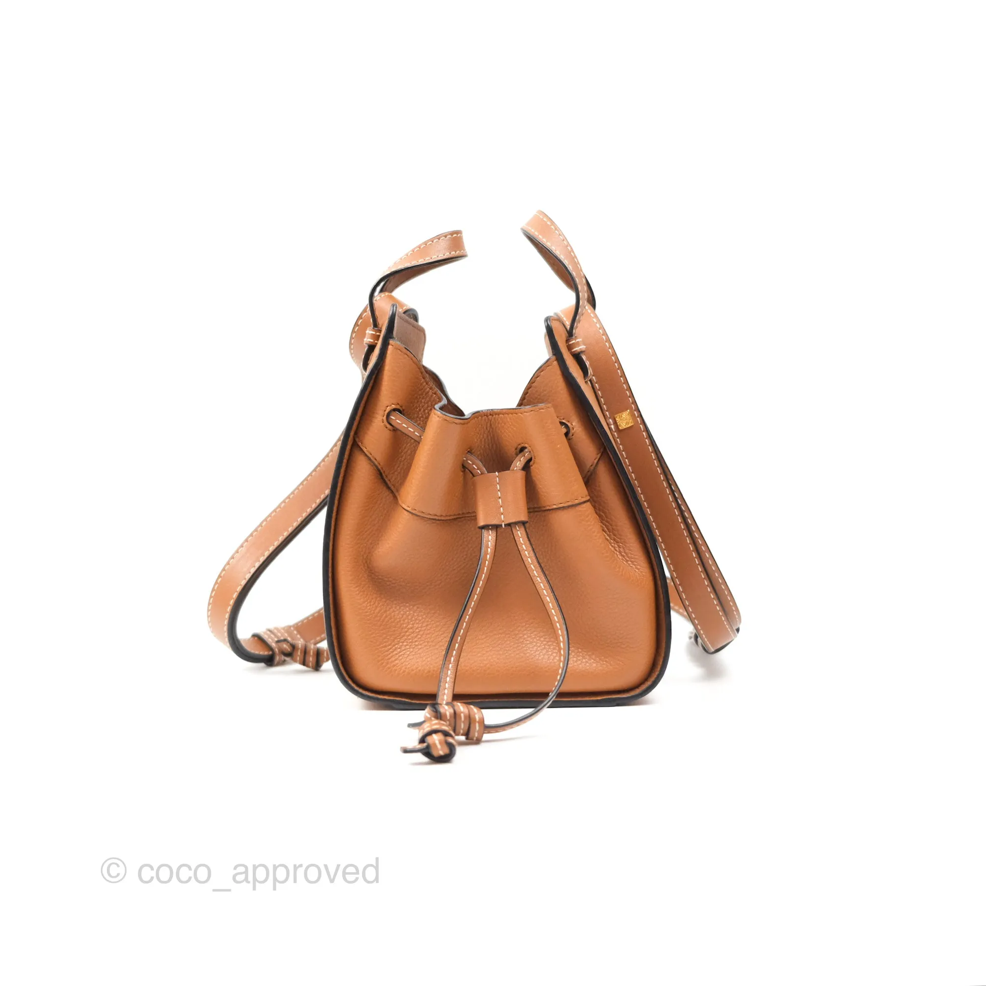 Loewe Mini Hammock Shoulder Bag Tan