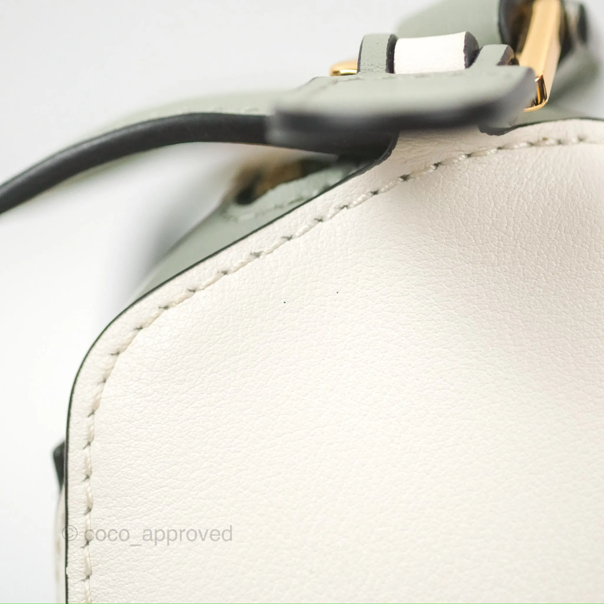 Loewe Mini Puzzle Bag Ash Green Calfskin