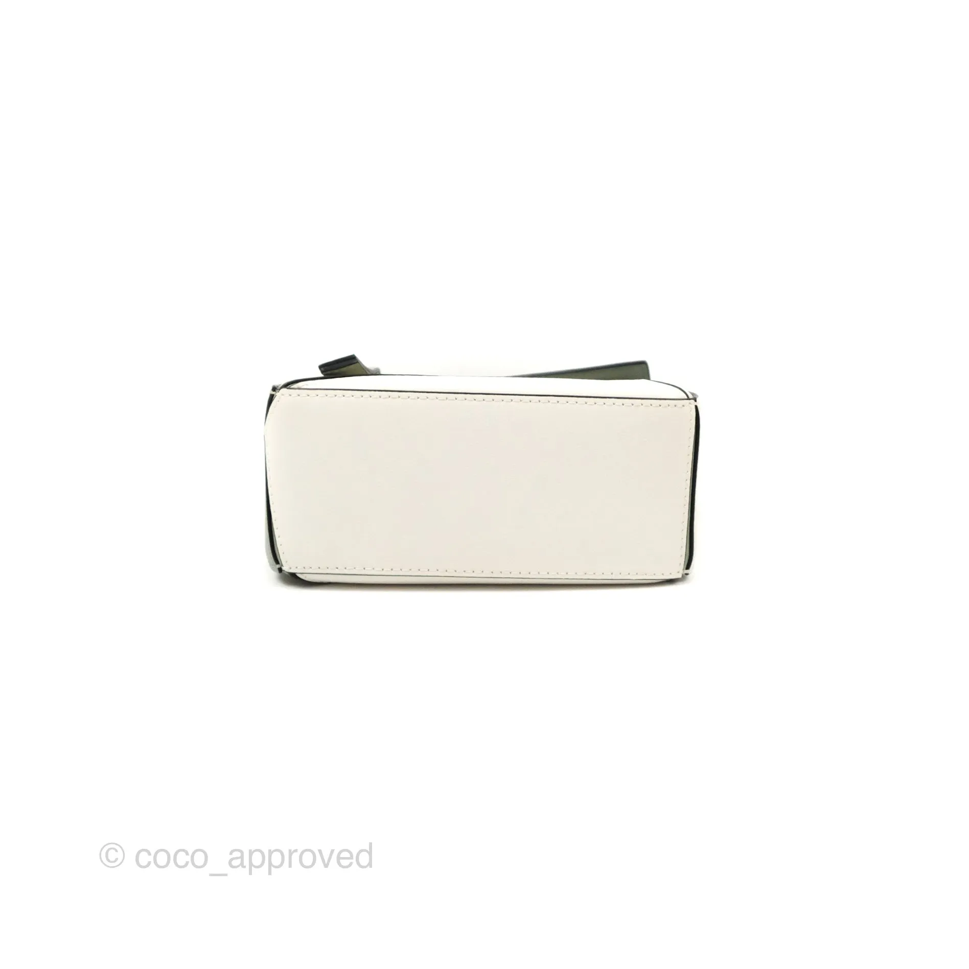 Loewe Mini Puzzle Bag Ash Green Calfskin