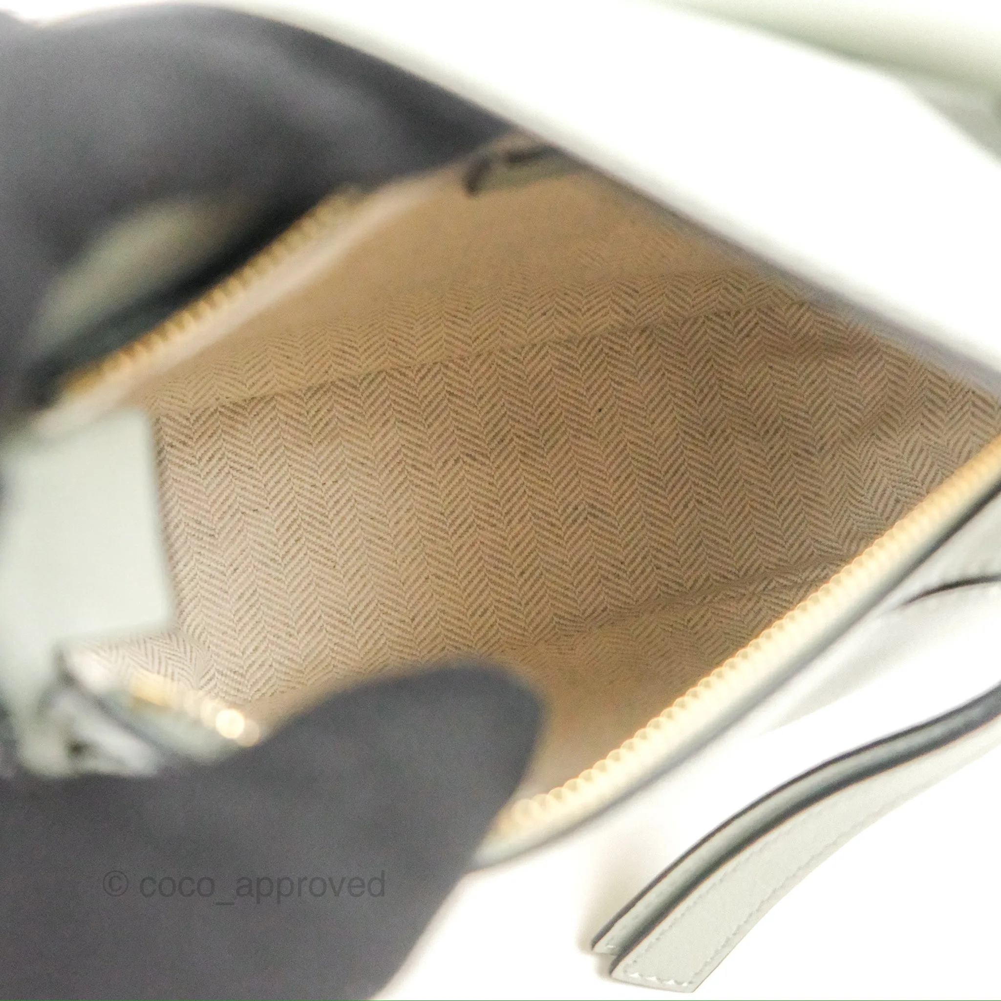 Loewe Mini Puzzle Bag Ash Green Calfskin