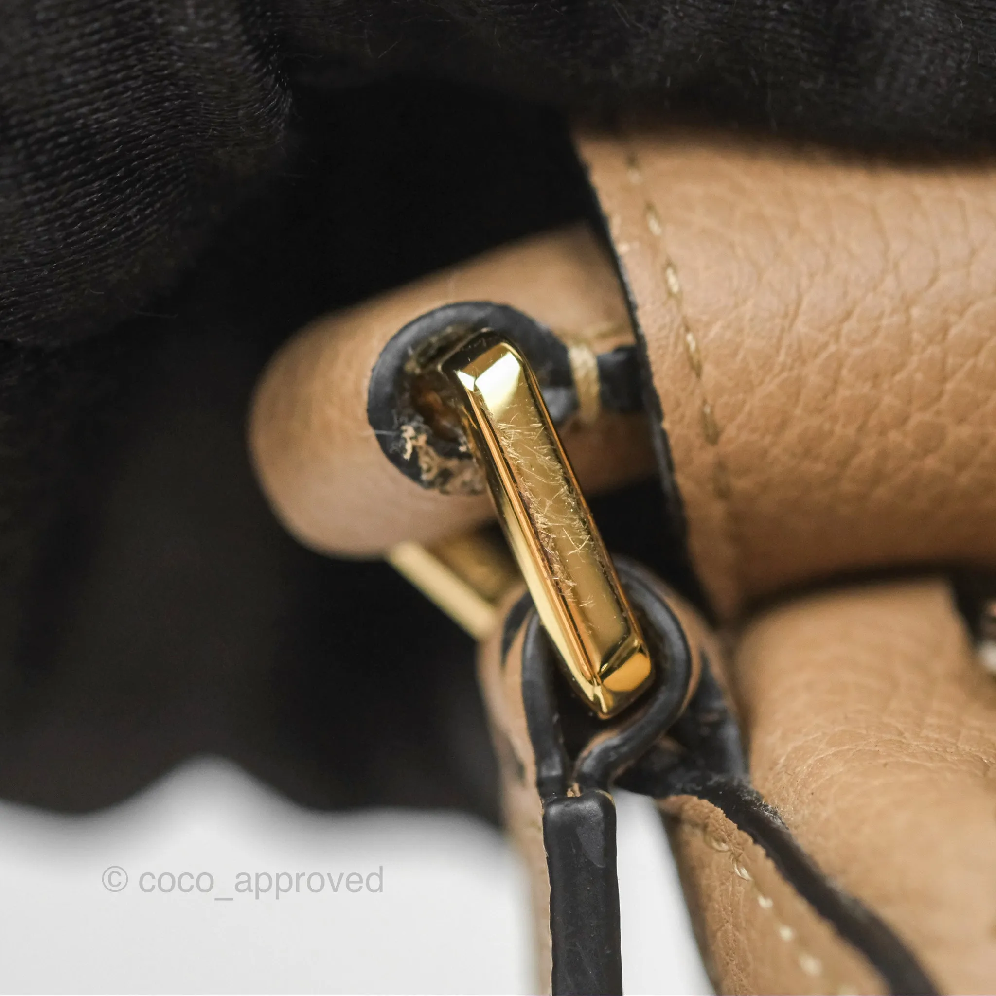Loewe Mini Puzzle Bag Sand Calfskin Gold Hardware