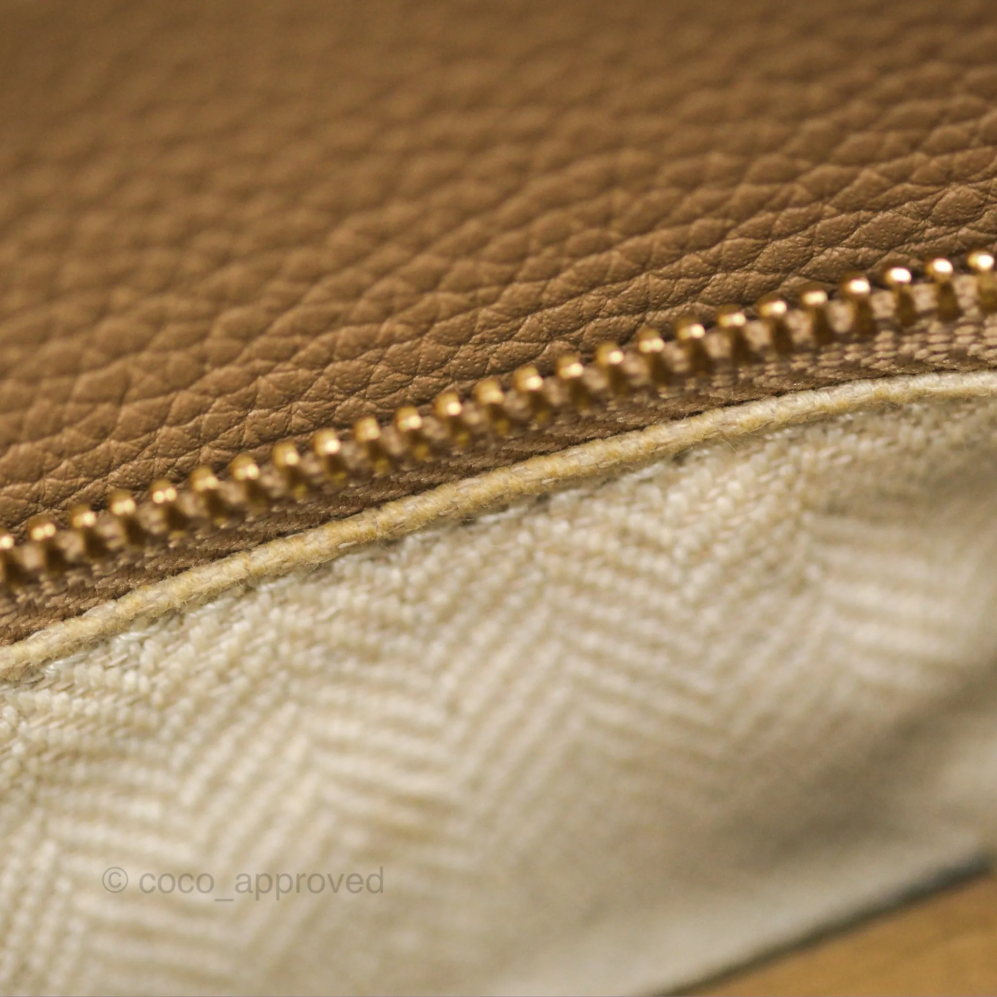 Loewe Mini Puzzle Bag Sand Calfskin Gold Hardware