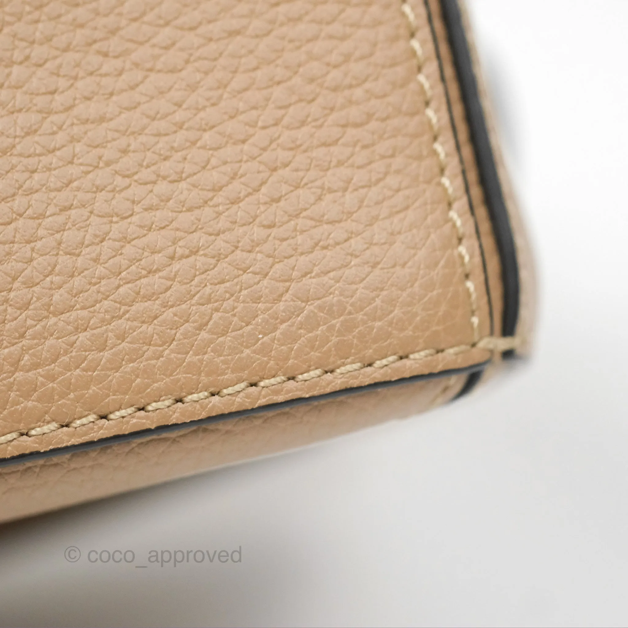 Loewe Mini Puzzle Bag Sand Calfskin Gold Hardware