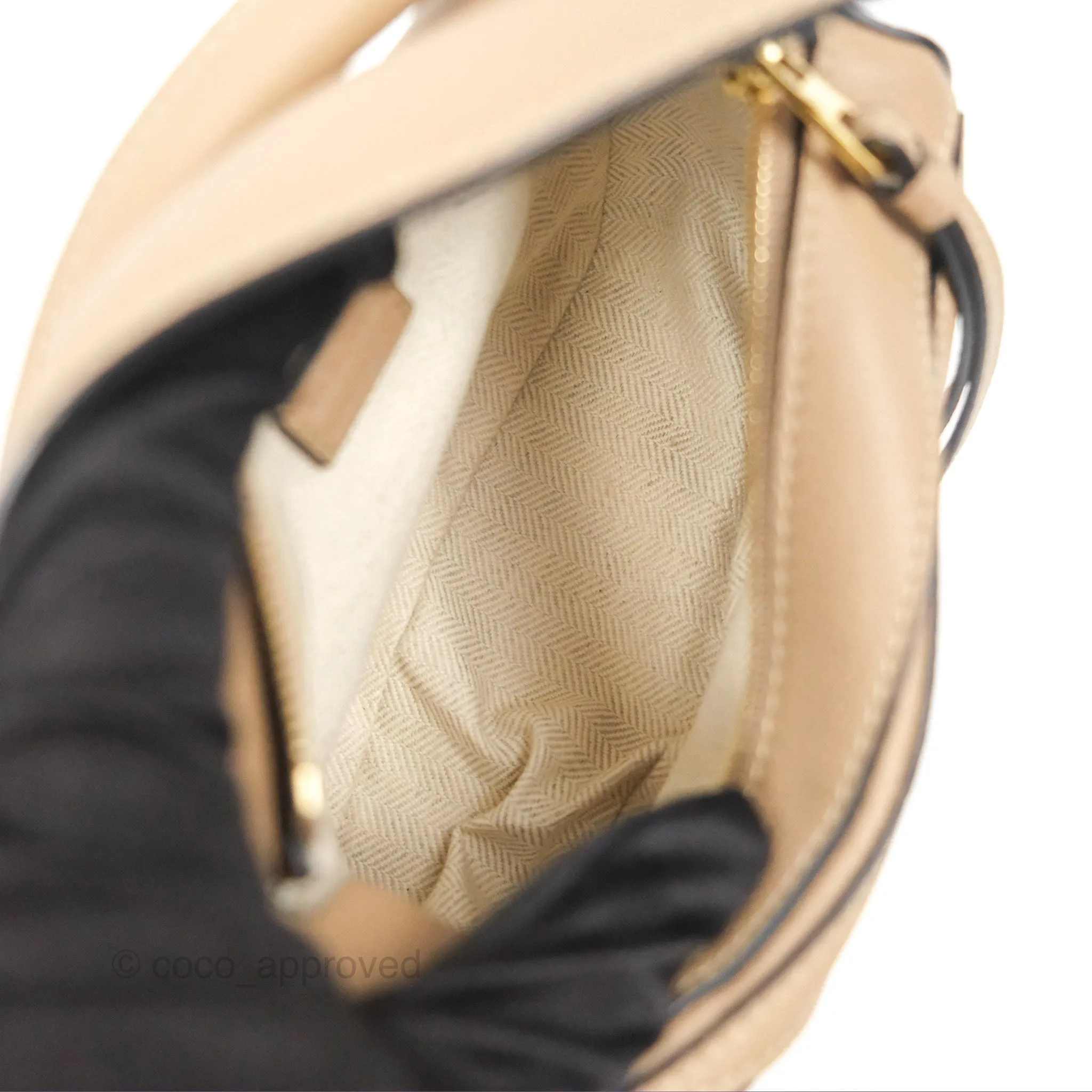 Loewe Mini Puzzle Bag Sand Calfskin Gold Hardware