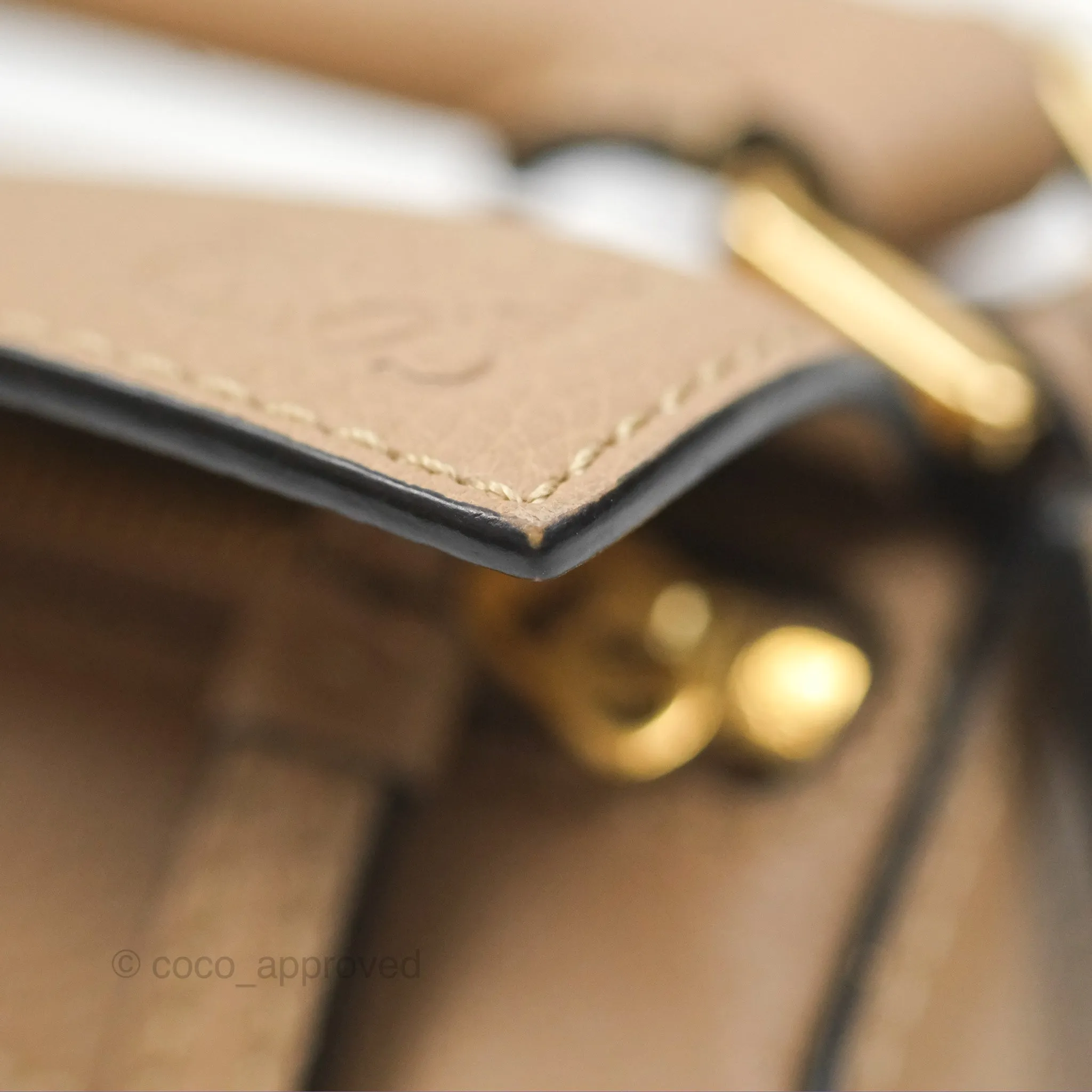 Loewe Mini Puzzle Bag Sand Calfskin Gold Hardware