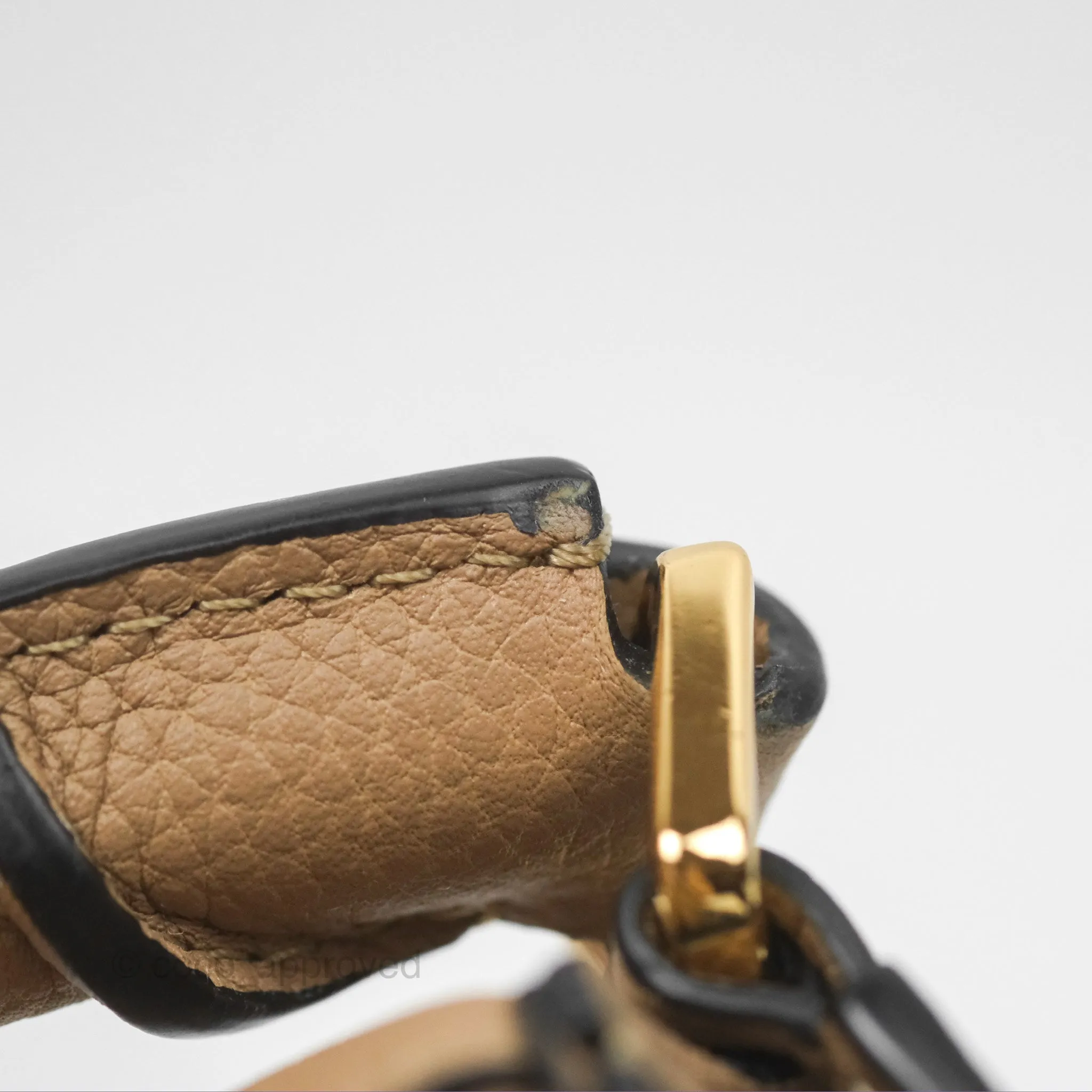 Loewe Mini Puzzle Bag Sand Calfskin Gold Hardware