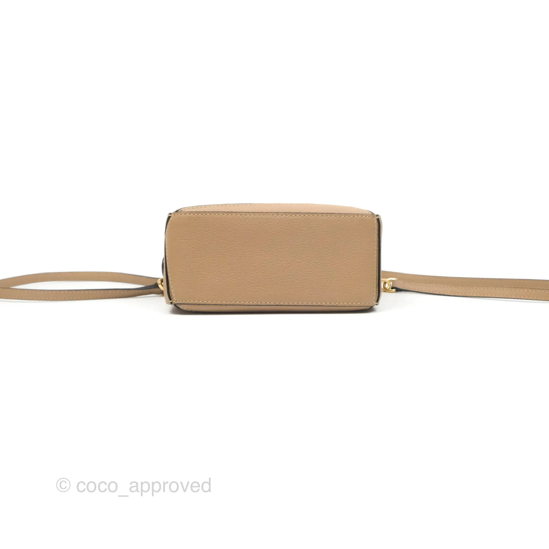Loewe Mini Puzzle Bag Sand Calfskin Gold Hardware