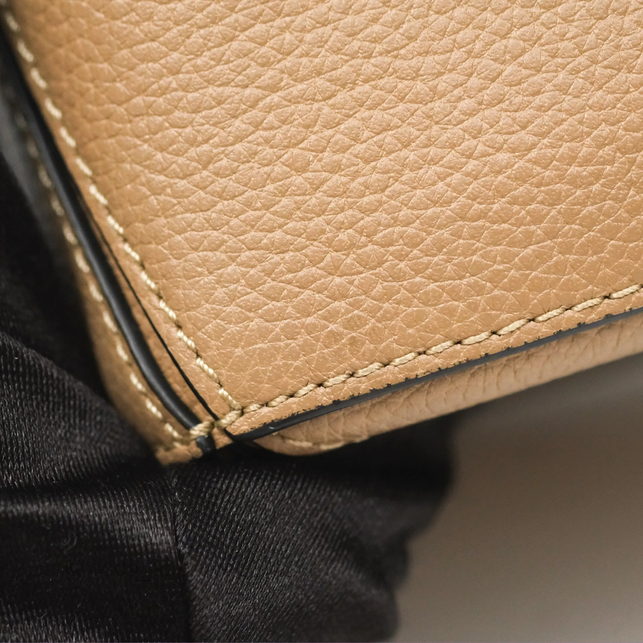 Loewe Mini Puzzle Bag Sand Calfskin Gold Hardware