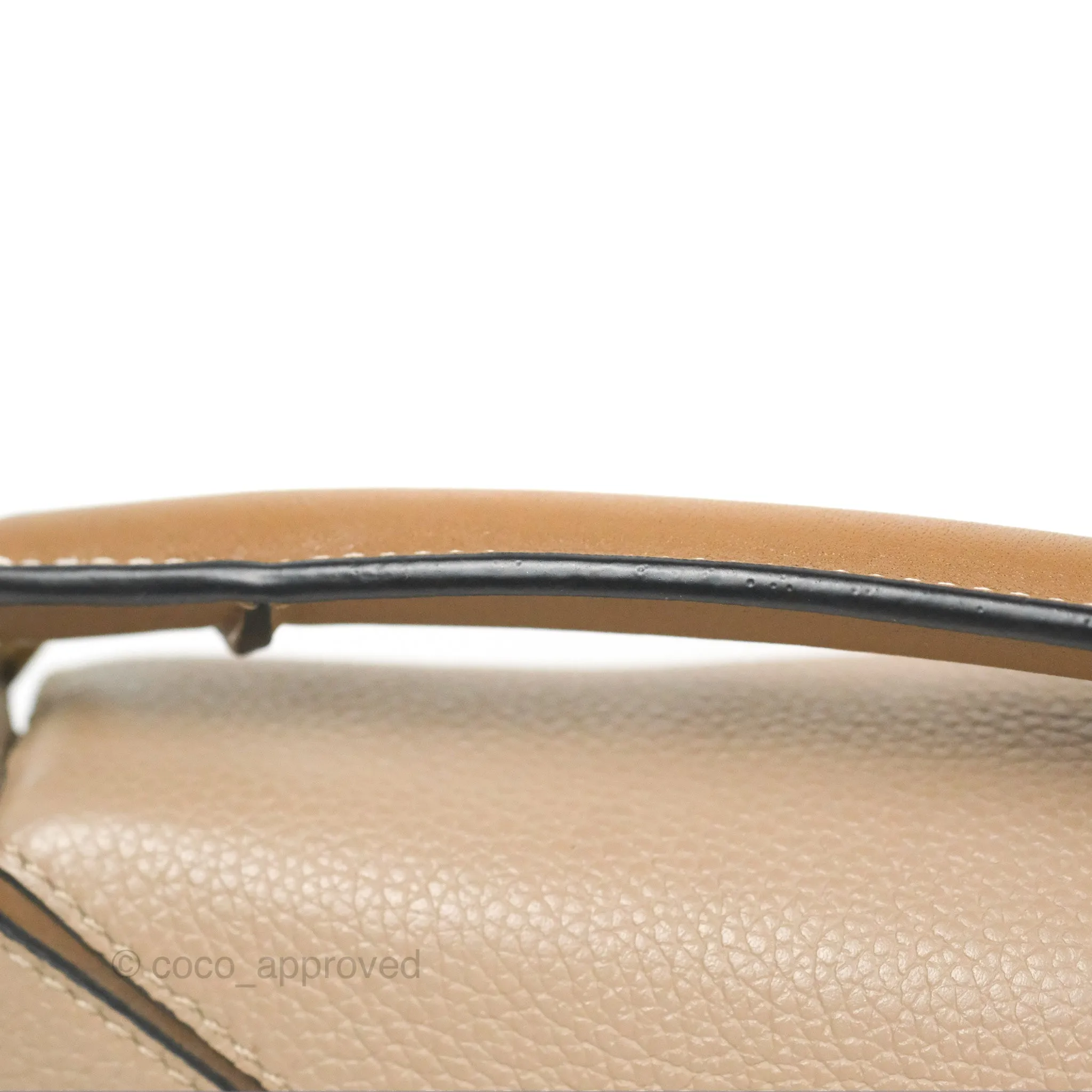 Loewe Mini Puzzle Bag Taupe Calfskin