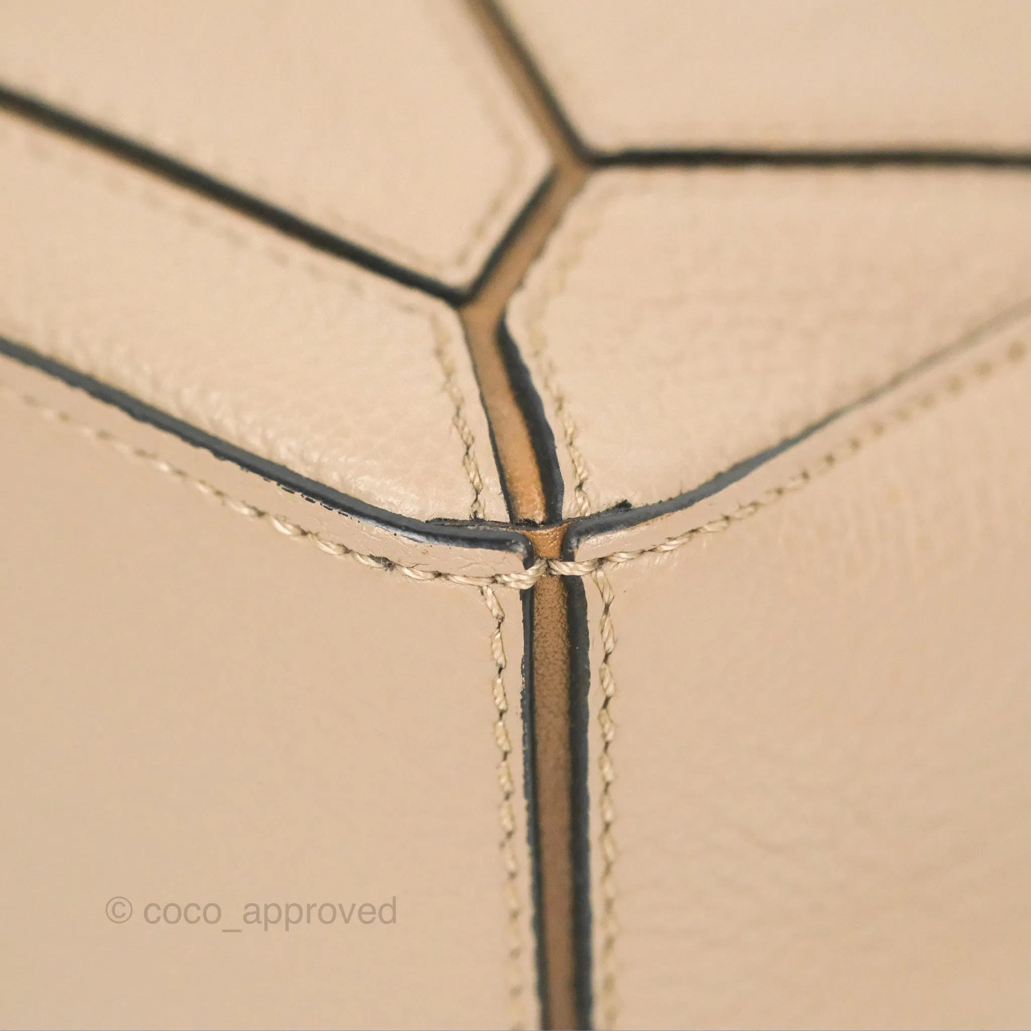 Loewe Mini Puzzle Bag Taupe Calfskin