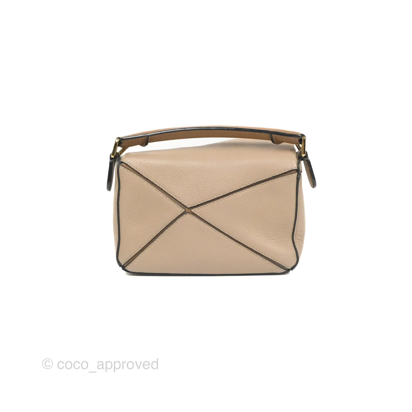 Loewe Mini Puzzle Bag Taupe Calfskin