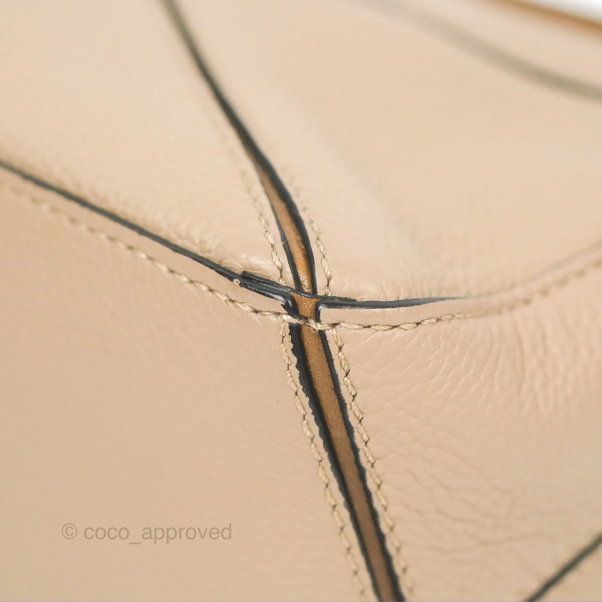 Loewe Mini Puzzle Bag Taupe Calfskin